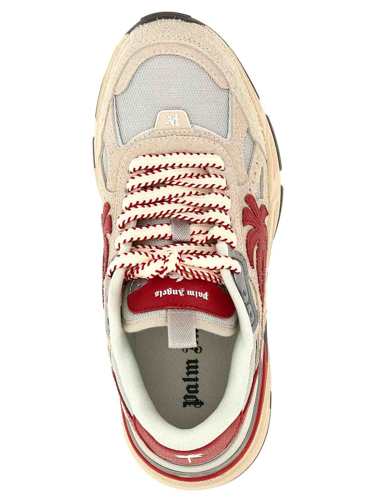 Shop Palm Angels The Palm Runner Sneakers In Red