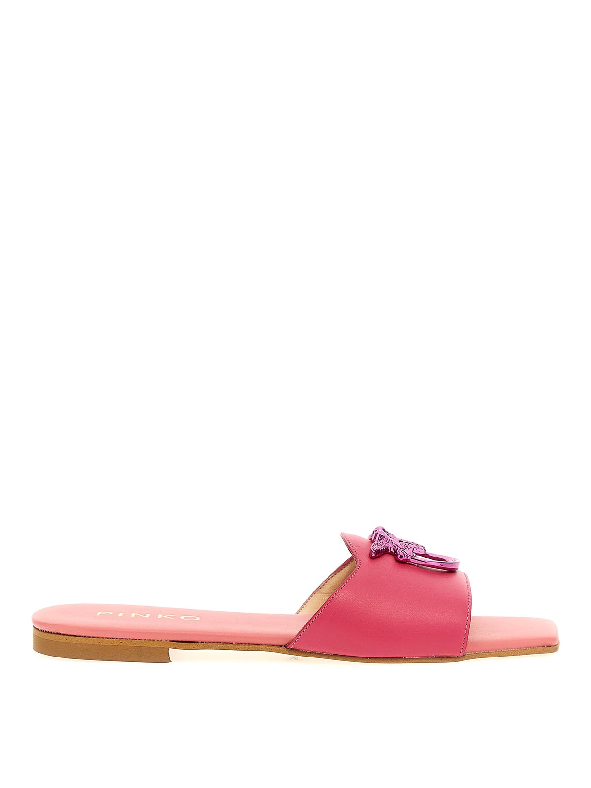 Shop Pinko Logo Sandals In Multicolour