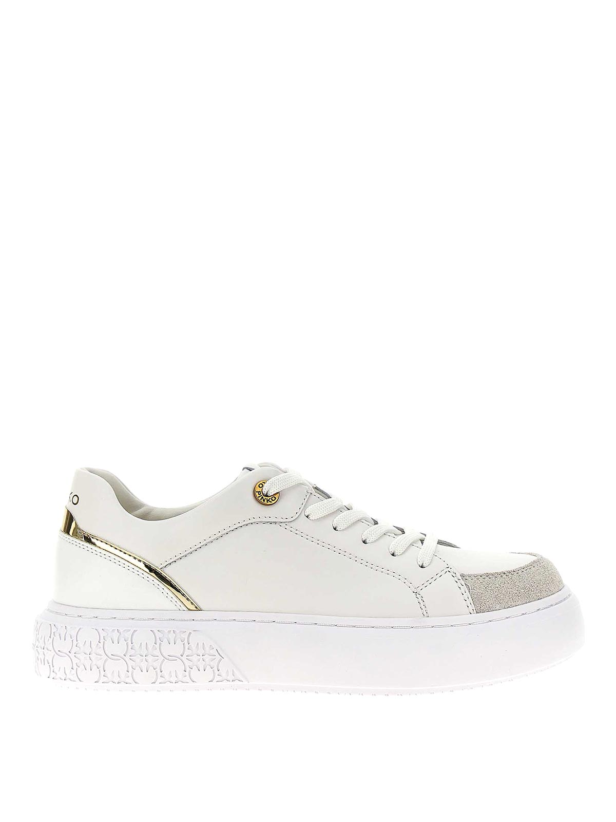 Shop Pinko Yoko Sneakers In White