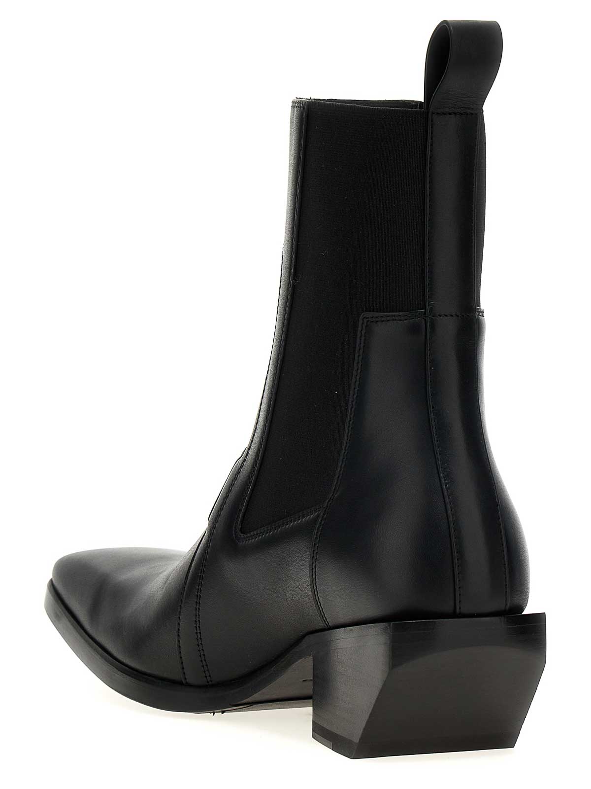 Shop Rick Owens Heeled Silver Boots In Black
