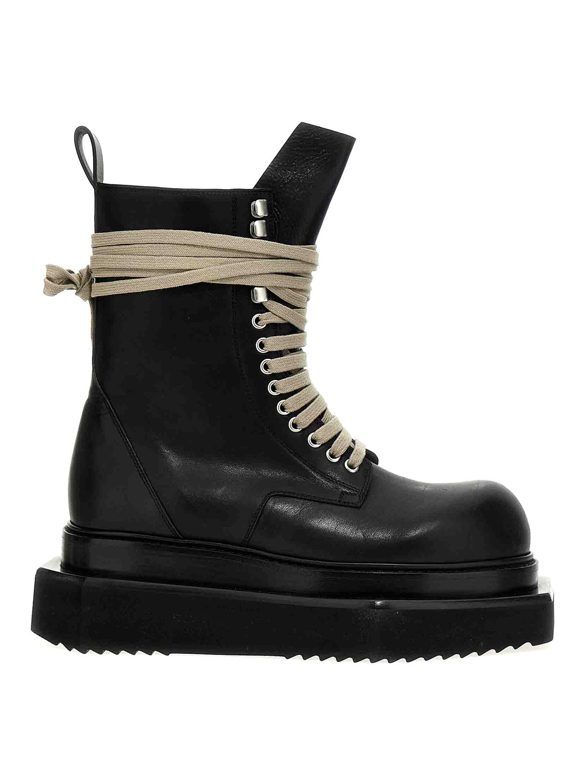 Shop Rick Owens Laceup Turbo Cyclops Boots In Black