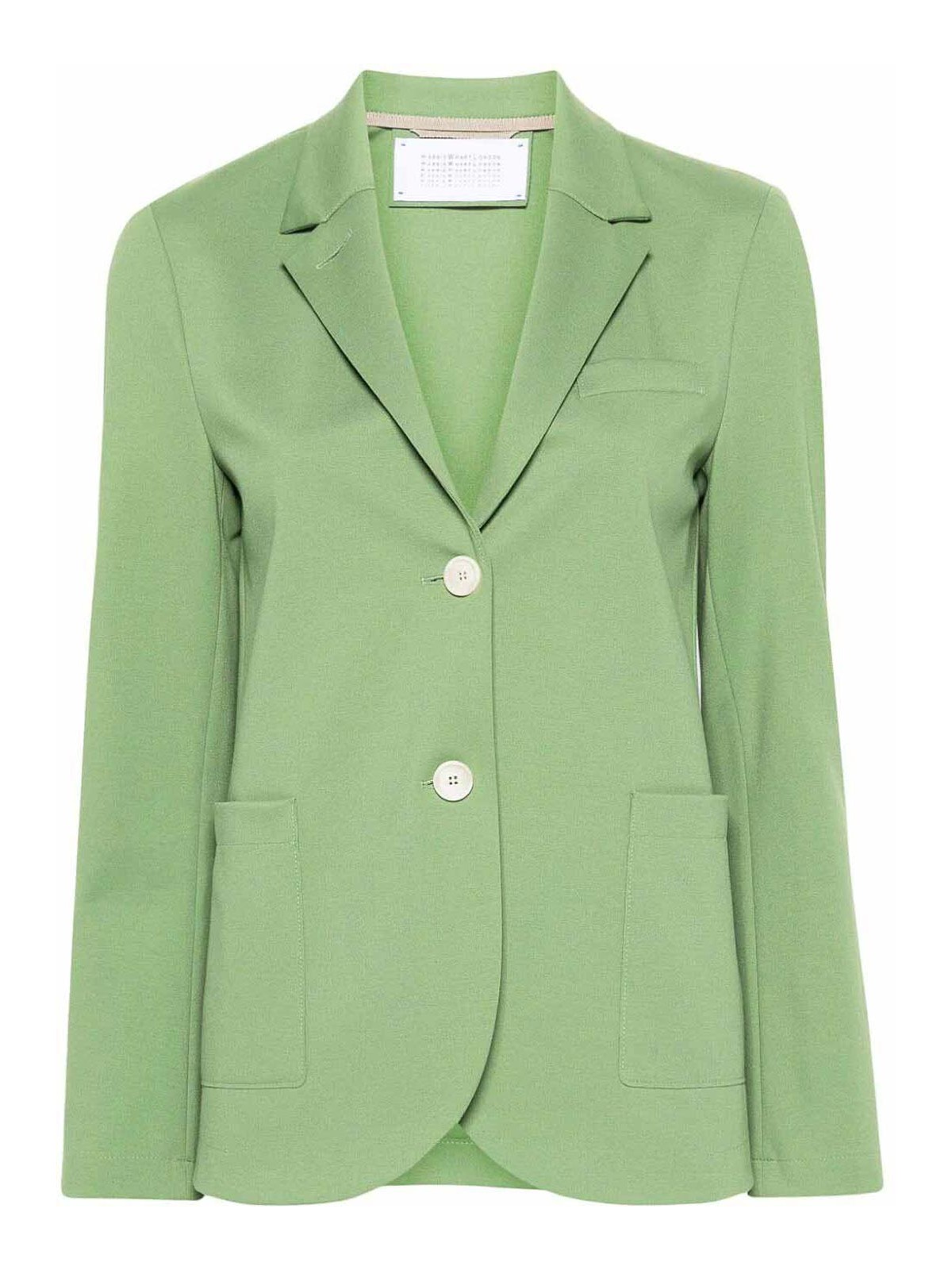 Shop Harris Wharf London Casual Jacket In Green