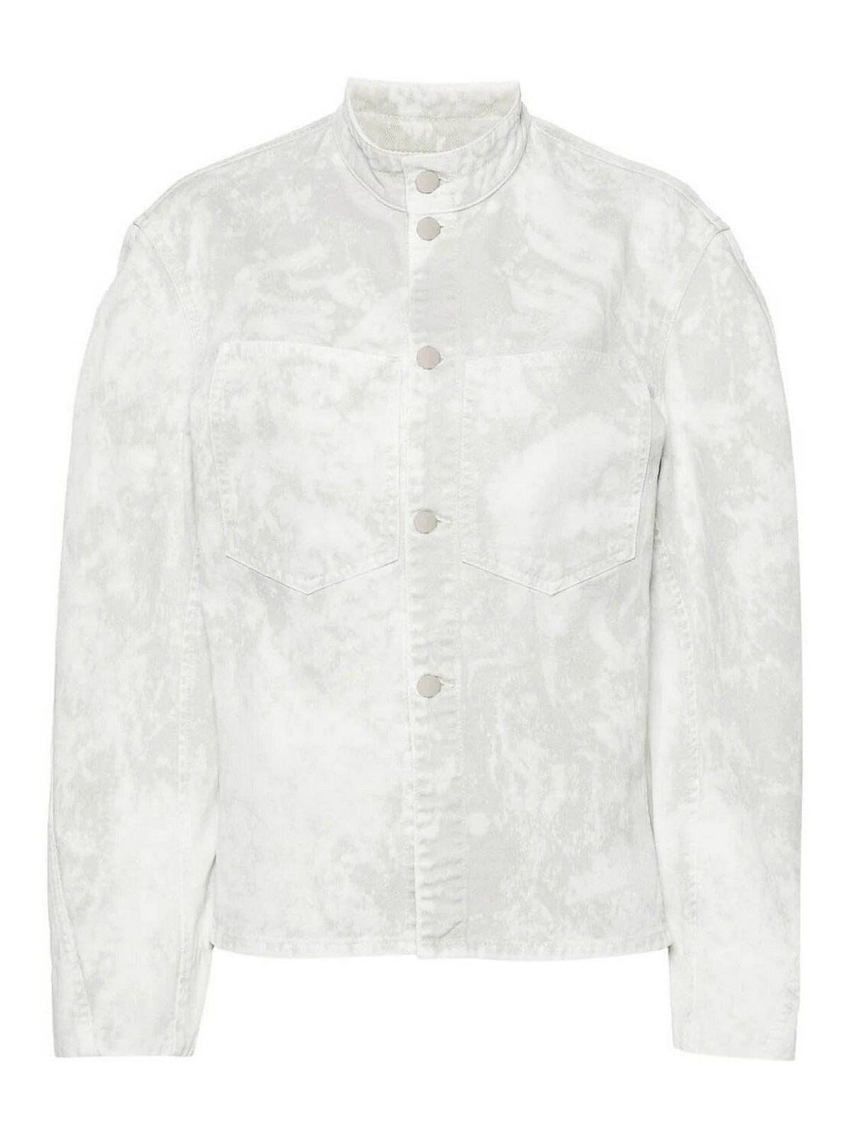 Shop Lemaire Curved Jacket In White