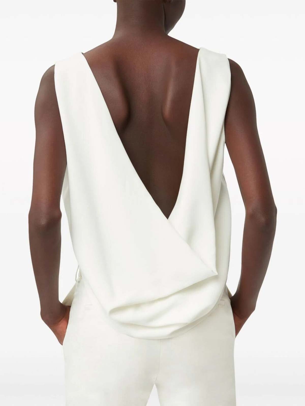 Shop Nina Ricci Backless Top In White