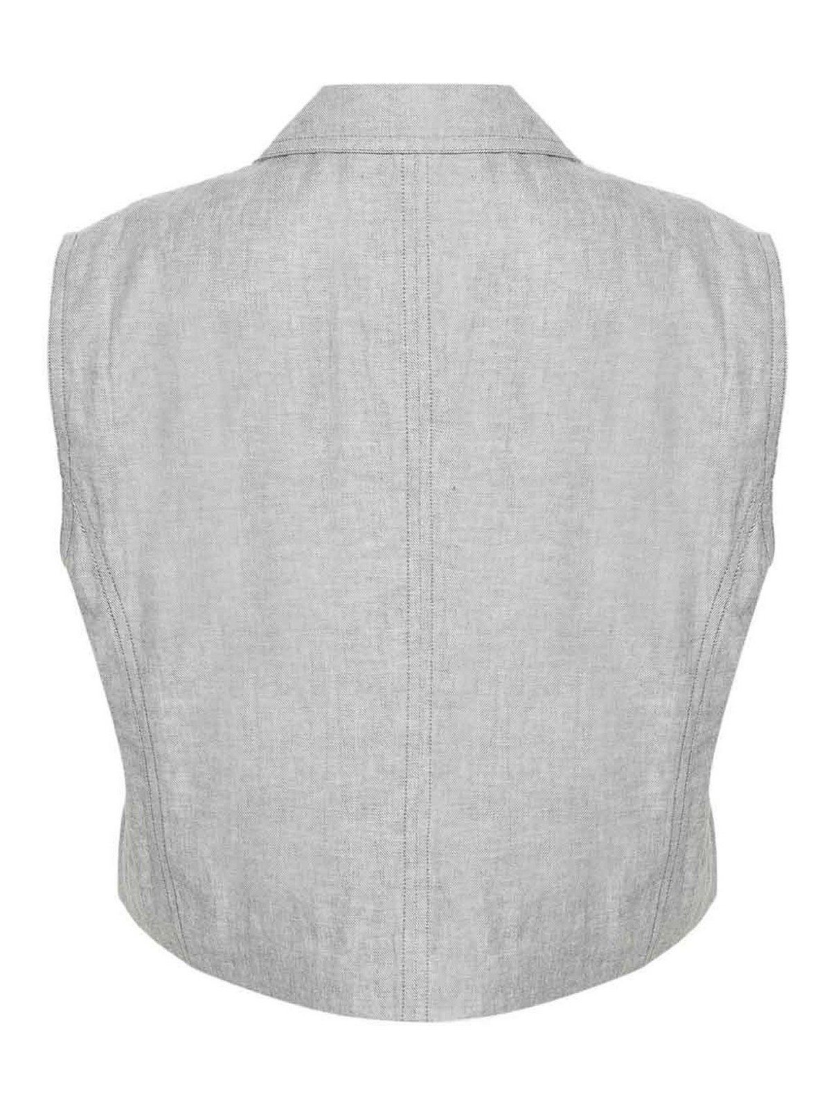 Shop Remain Birger Christensen Asymmetric Boxy Vest Grey