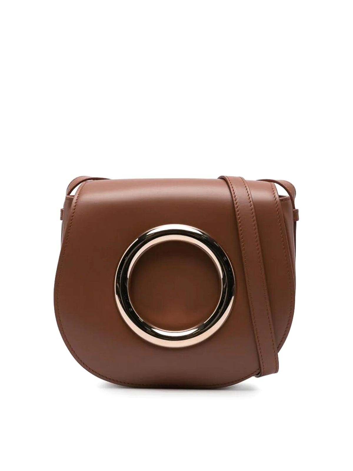 Shop Gabriela Hearst Ring Shoulder Bag In Brown