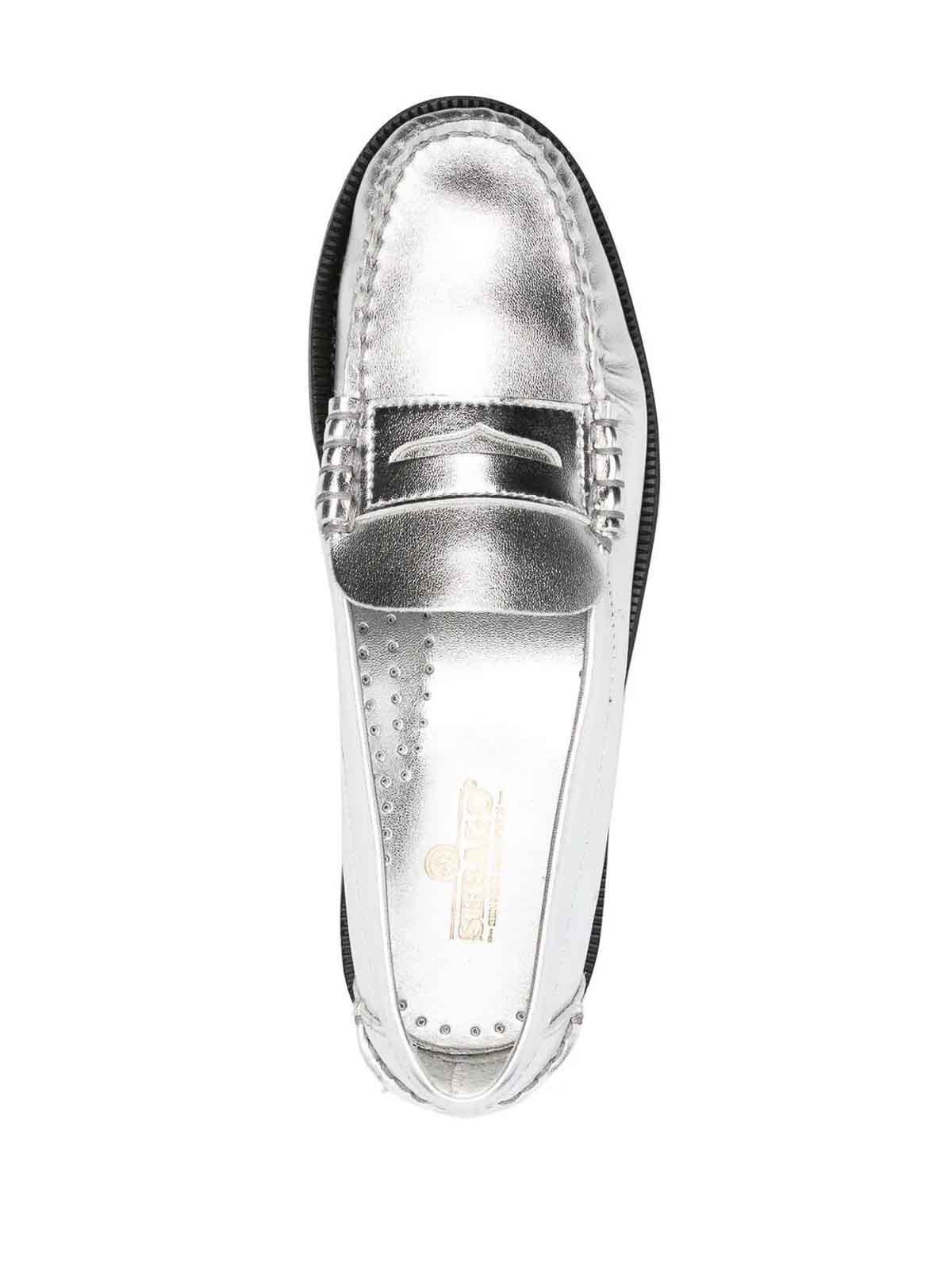 Shop Sebago Dan Loafers In Silver
