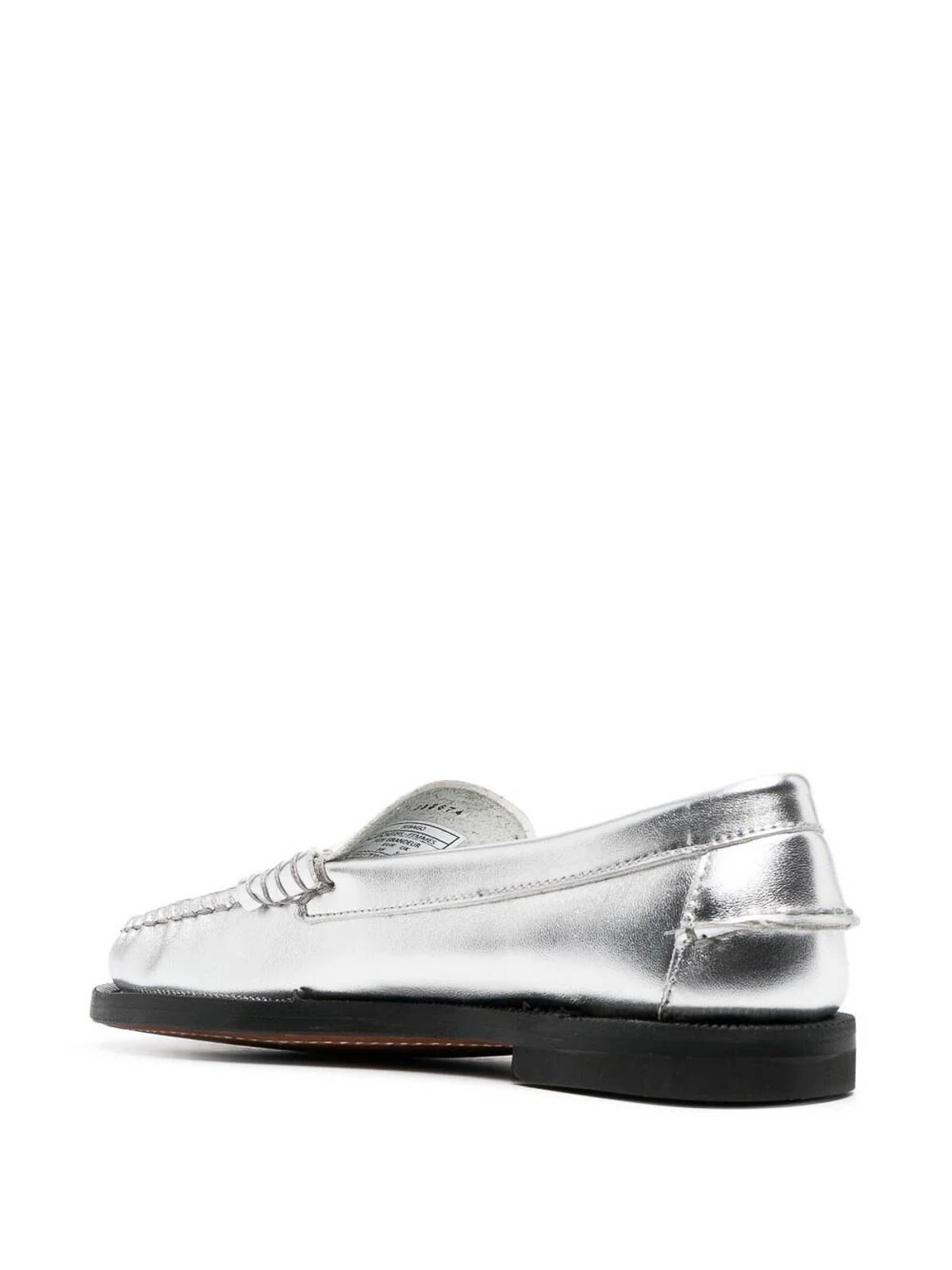Shop Sebago Dan Loafers In Silver