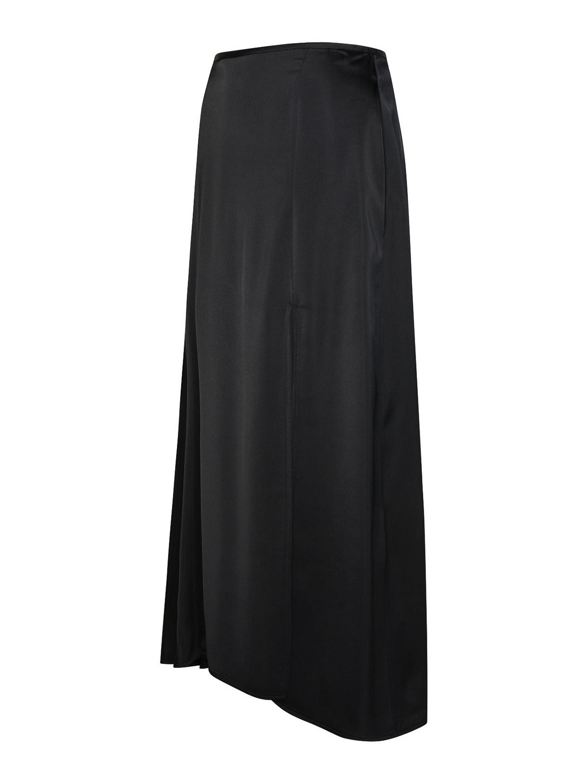 Shop Jil Sander Black Viscose Skirt