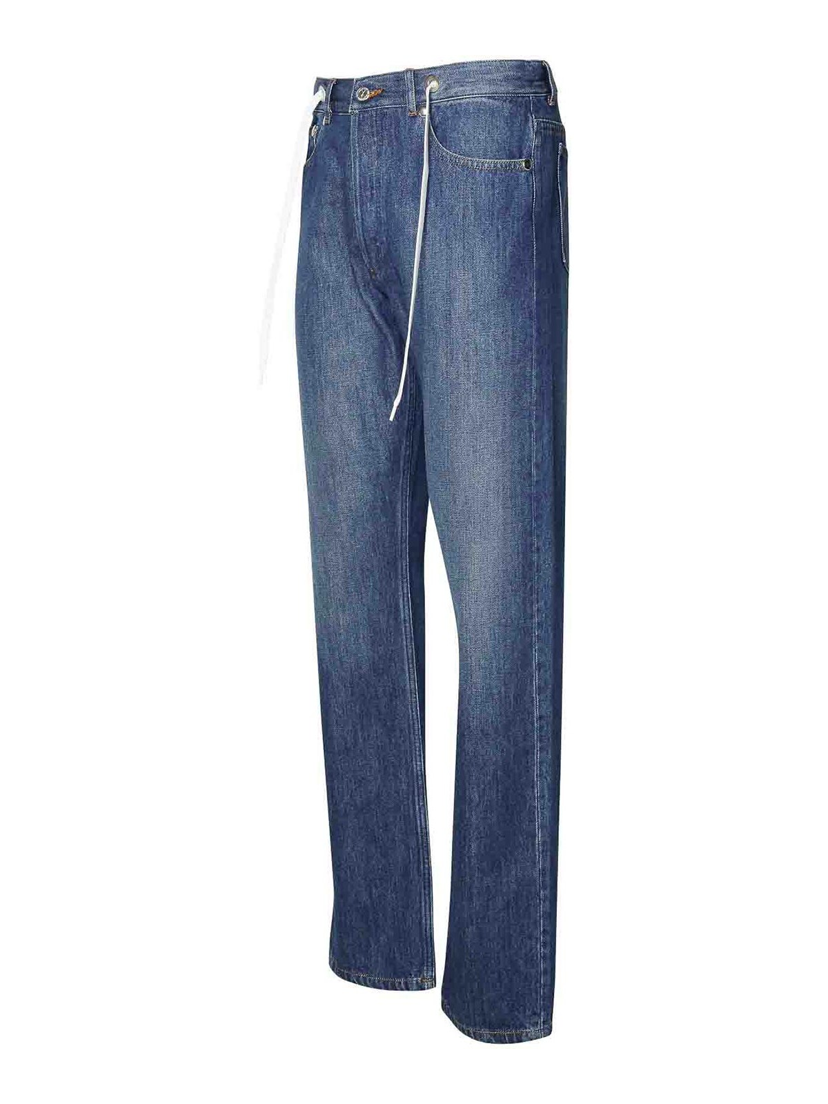 Shop Apc Sureau Blue Cotton Jeans