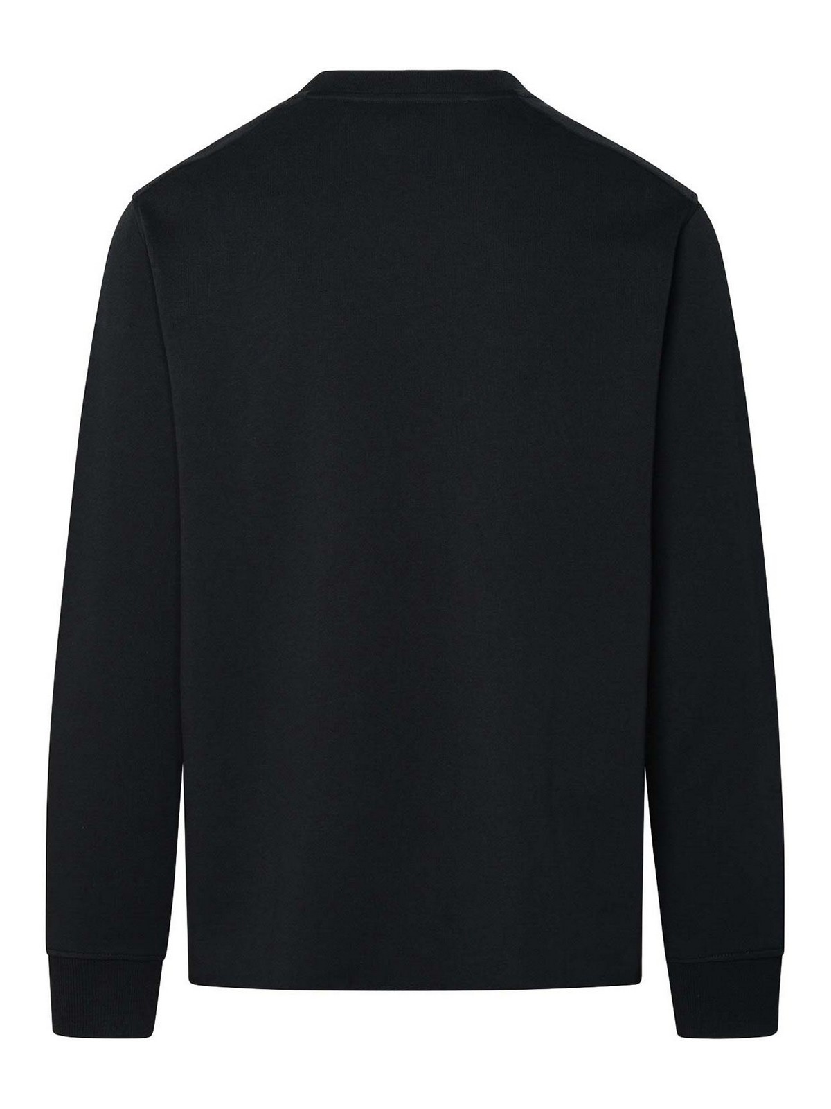 Shop Apc Black Cotton Sweatshirt