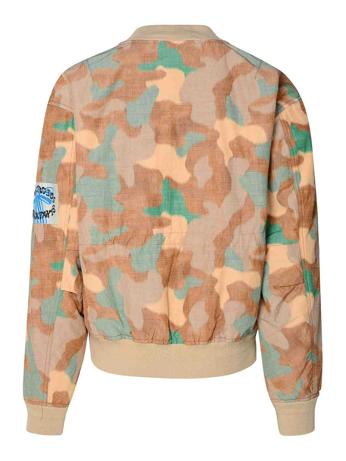 Shop Acne Studios Multicolor Cotton Blend Bomber Jacket In Multicolour