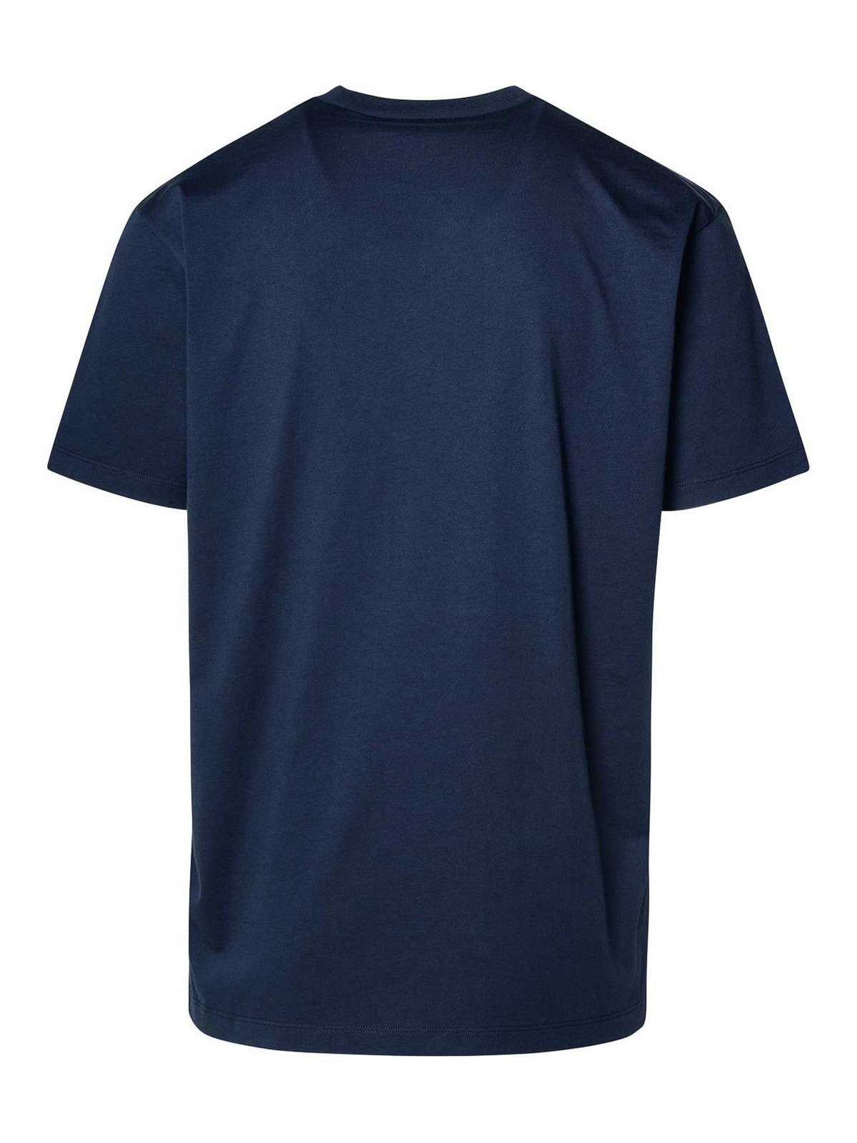 Shop Dsquared2 Blue Cotton T-shirt In Dark Blue