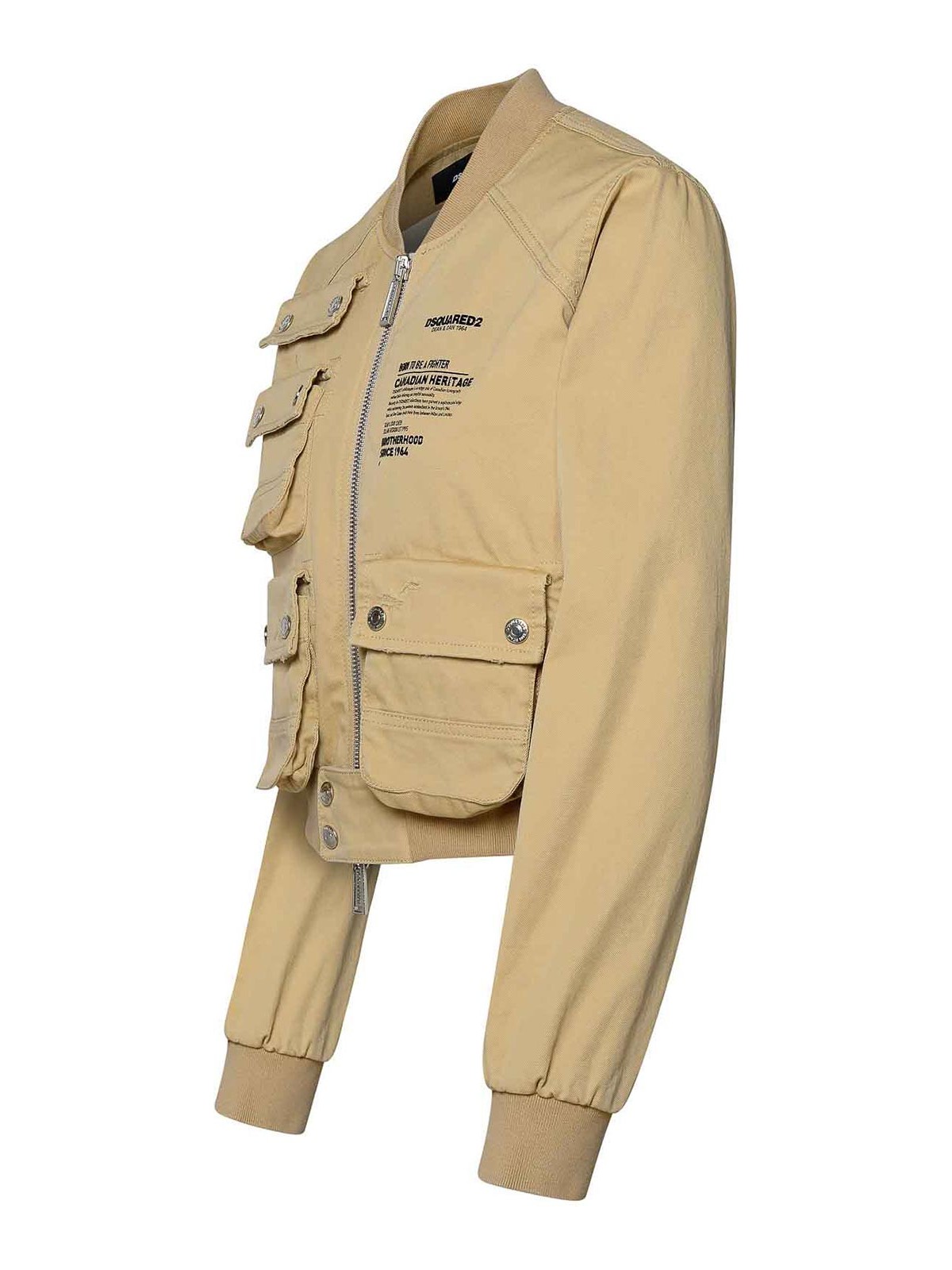 Shop Dsquared2 Chaqueta Bomber - Beis In Beige
