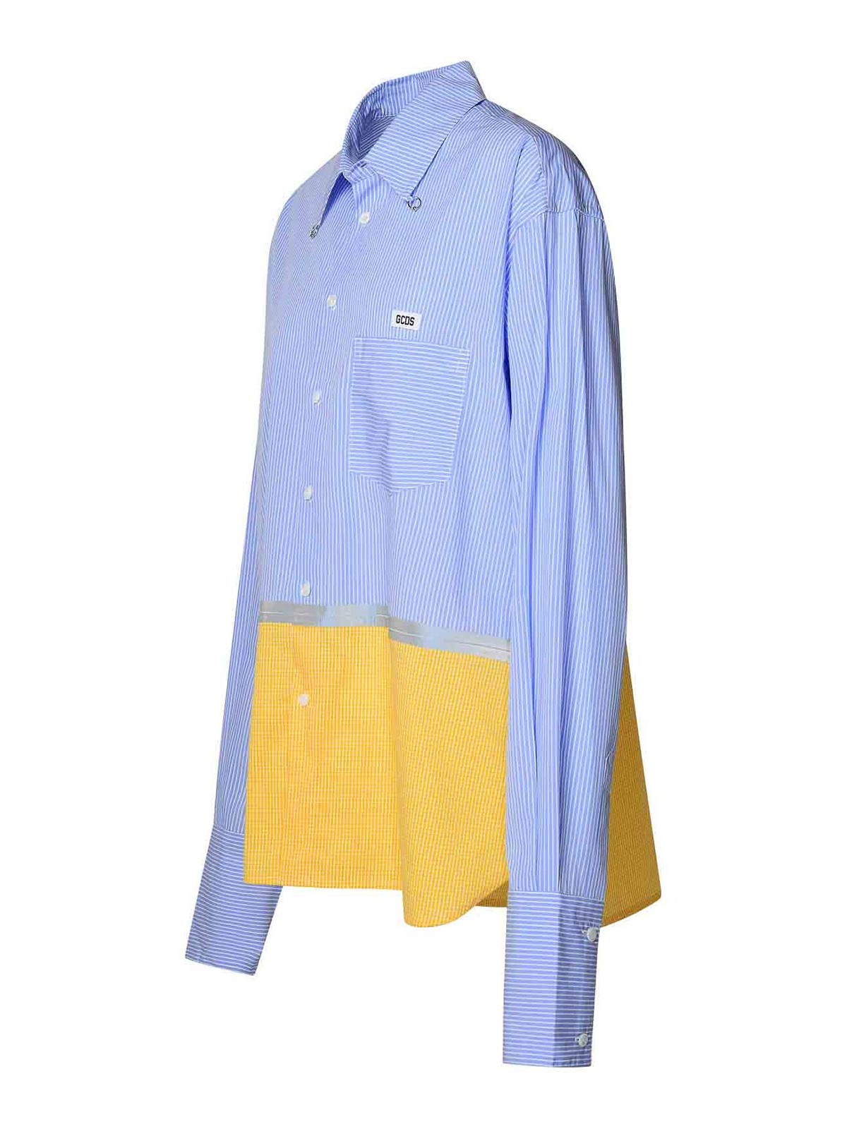Shop Gcds Camisa - Azul Claro In Light Blue