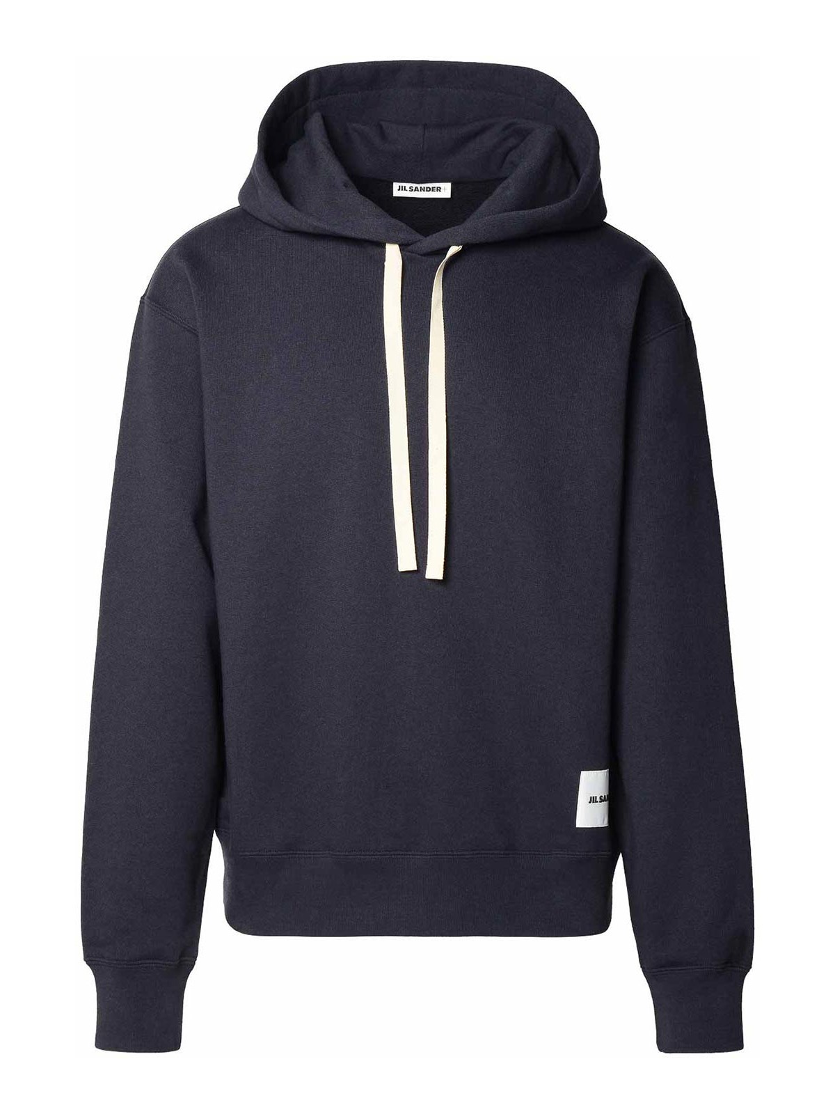 Shop Jil Sander Navy Cotton Sweatshirt In Dark Blue
