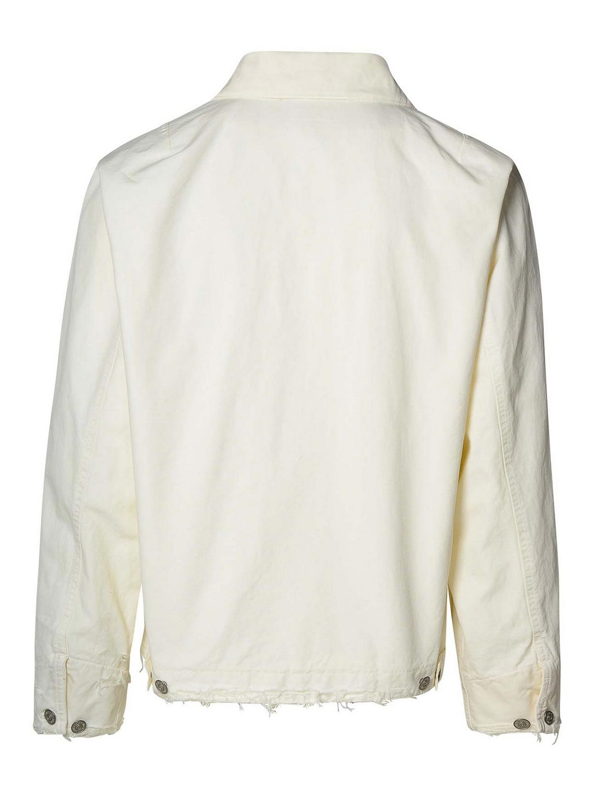 Shop Mm6 Maison Margiela White Cotton Jacket
