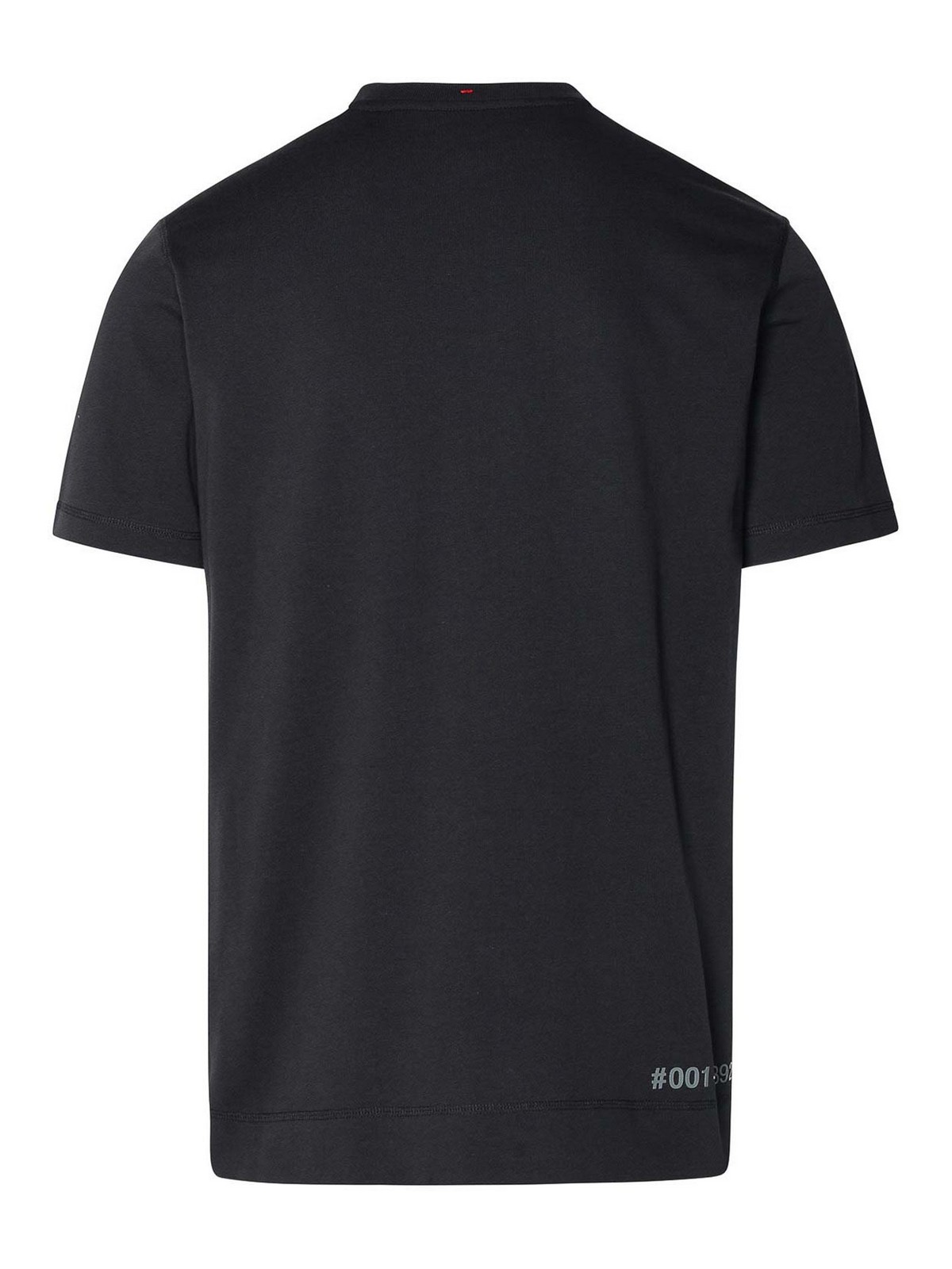 Shop Moncler Navy Cotton T-shirt In Dark Blue