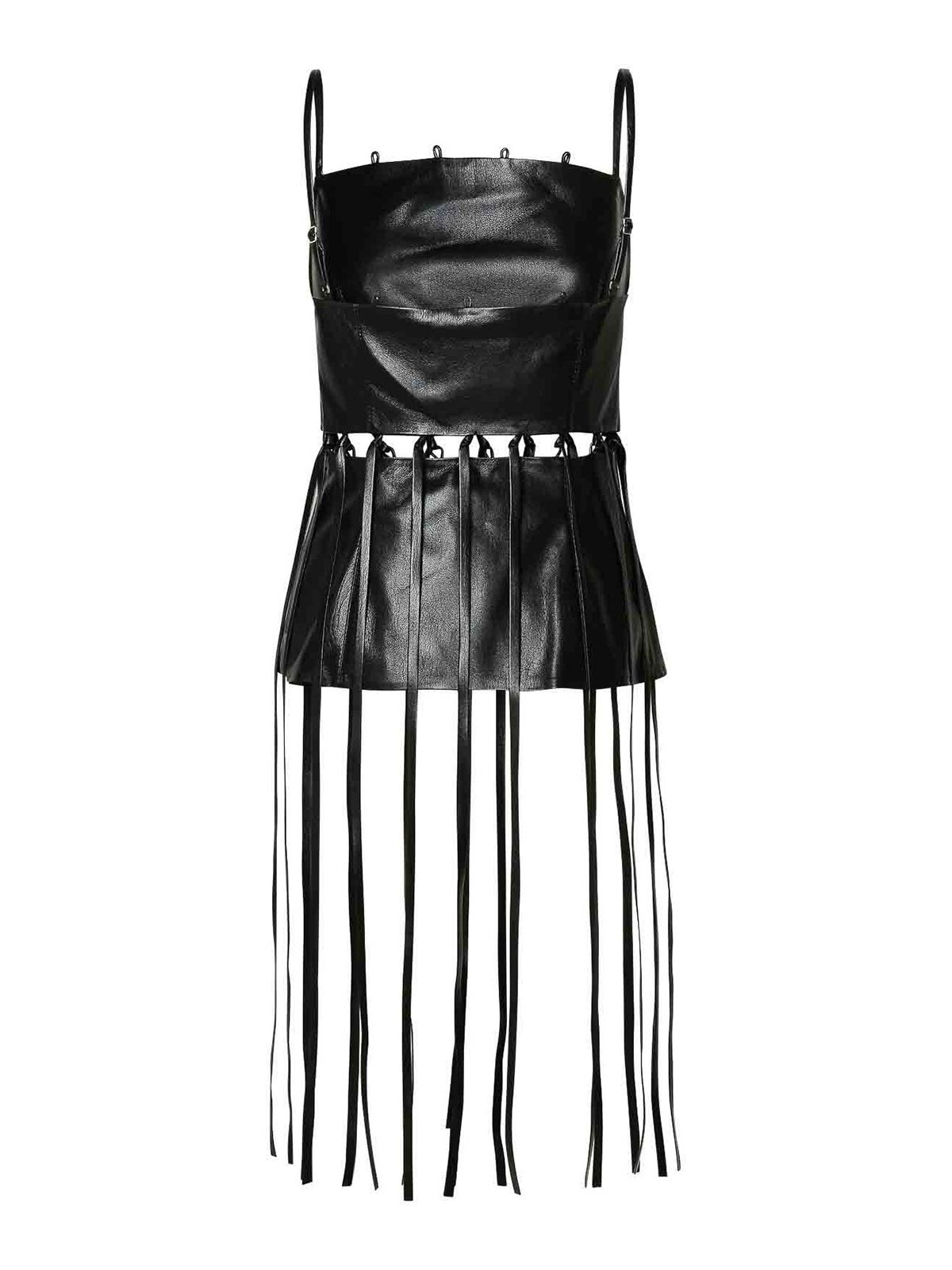 NIA Tina Corset - Black Strapless Top - Vegan Leather Top - Lulus