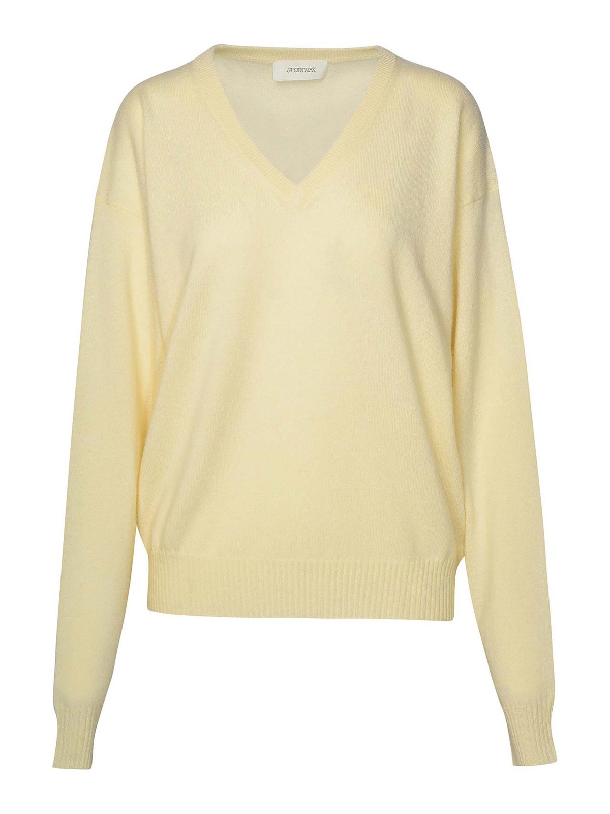 Shop Sportmax Ivory Wool Blend Sweater In Cream