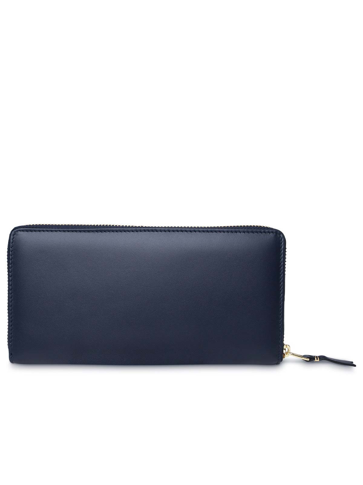 Shop Comme Des Garçons Ivory Leather Wallet In Dark Blue