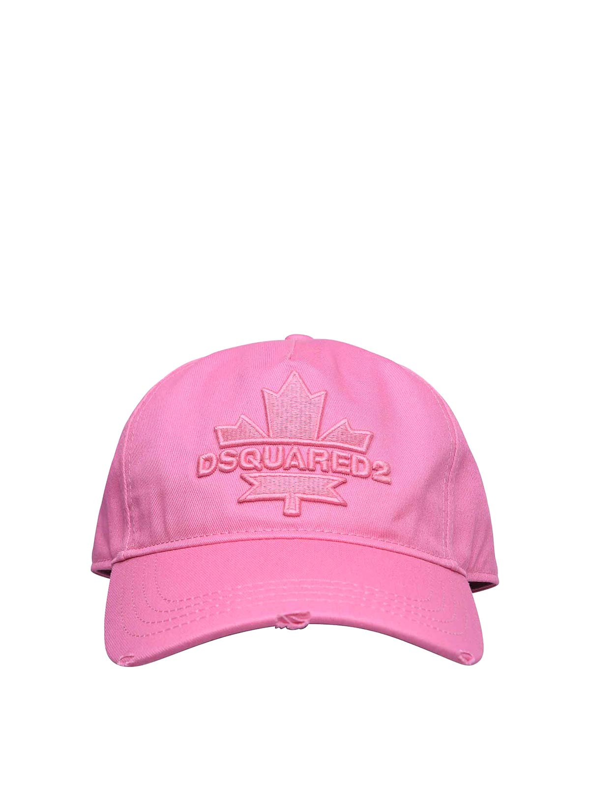 Shop Dsquared2 Pink Cotton Hat In Nude & Neutrals