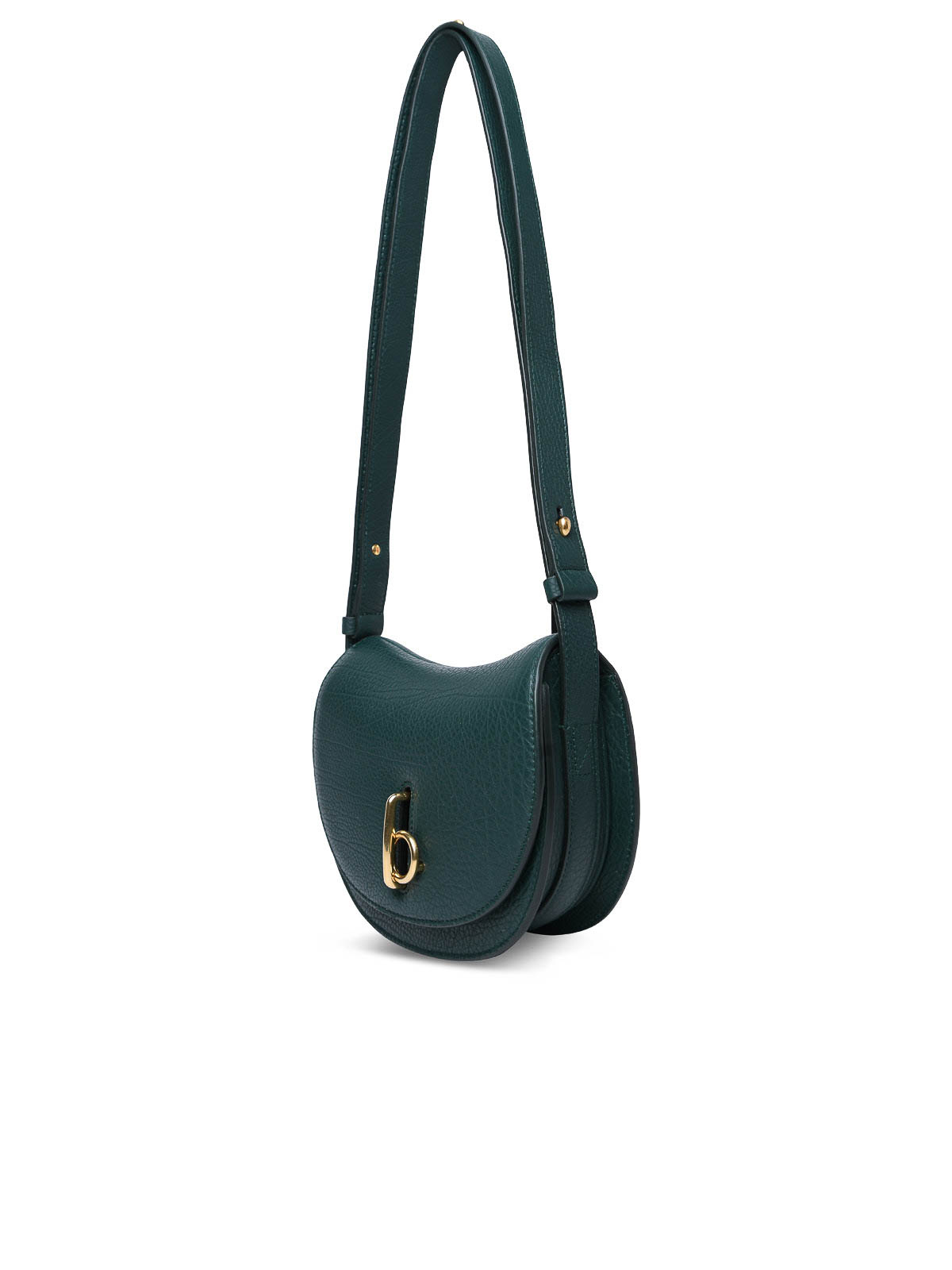Shop Burberry Rocking Horse Mini Ag In Green Leather