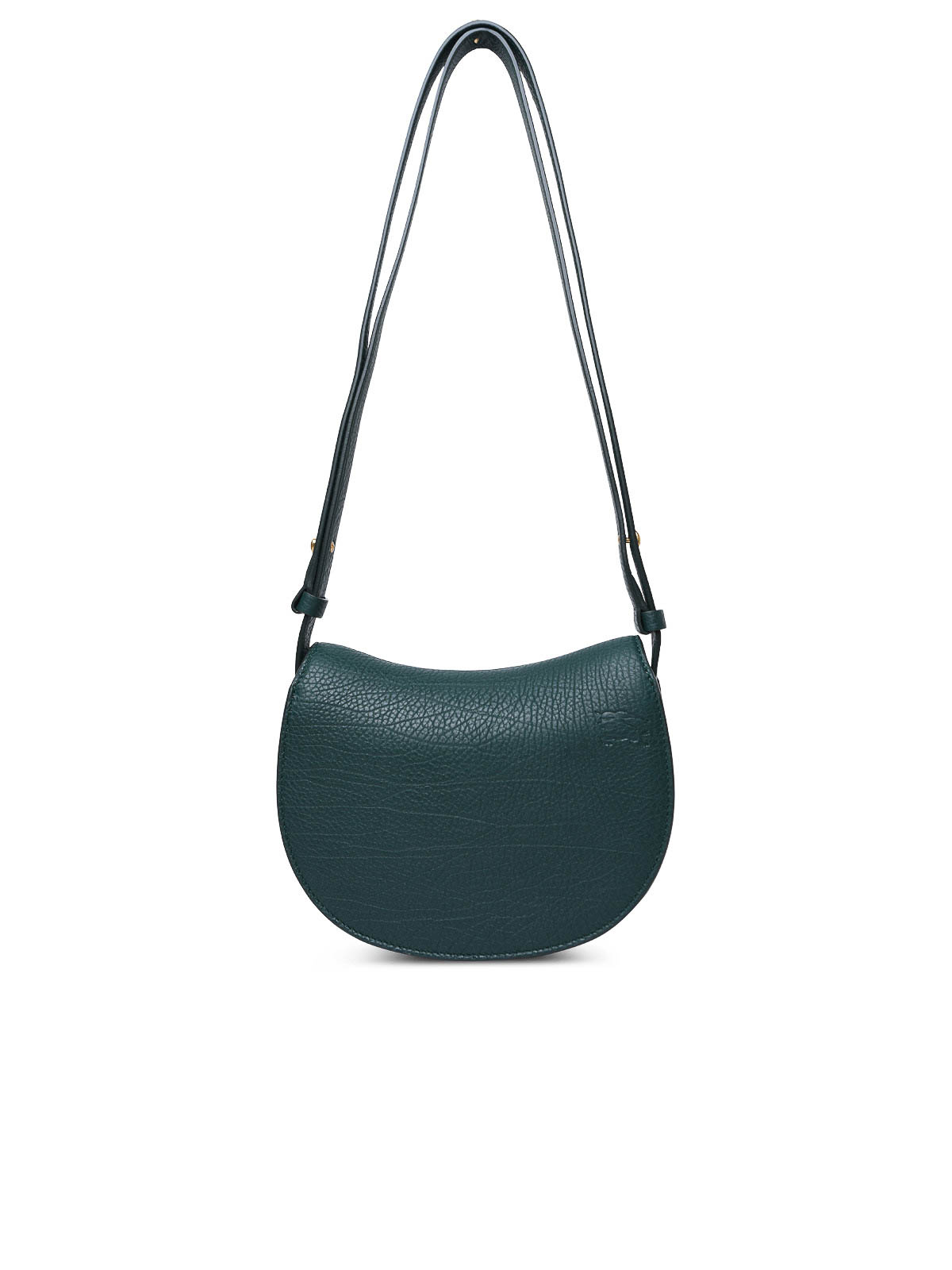 Shop Burberry Rocking Horse Mini Ag In Green Leather