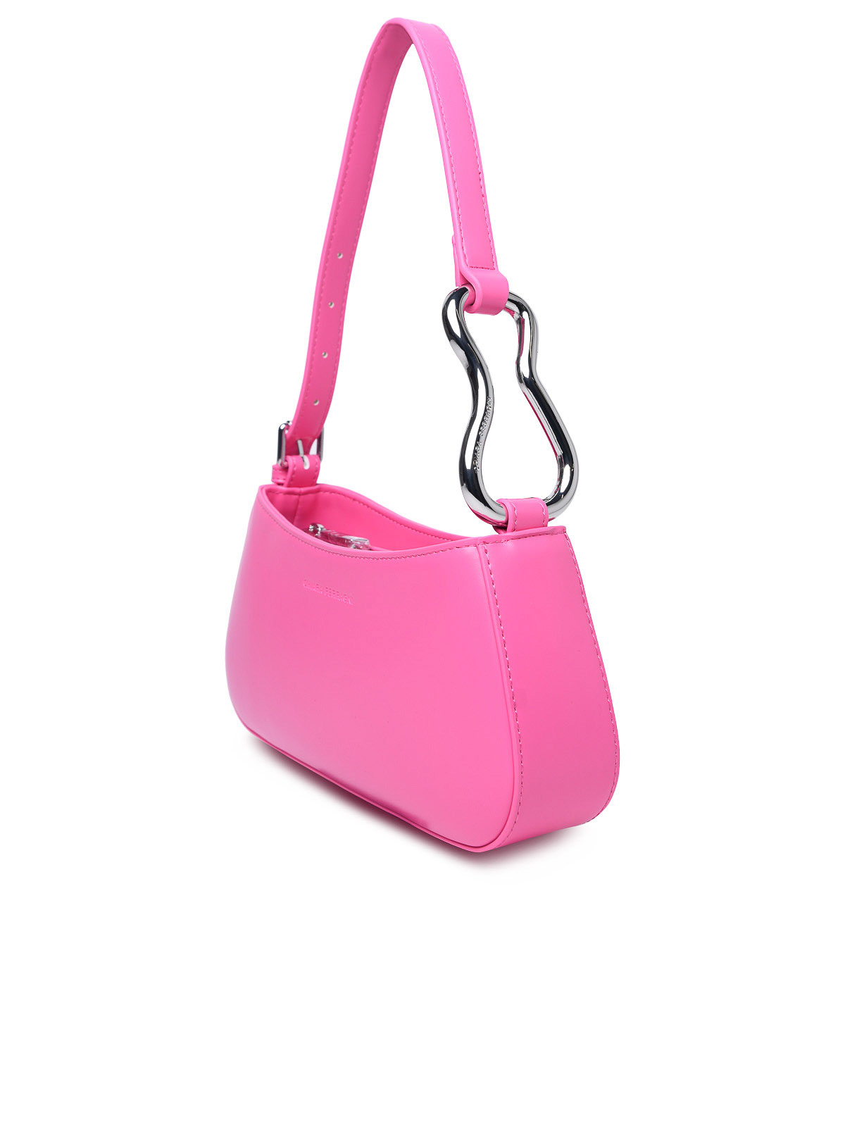 Shop Chiara Ferragni Cfloop Pink Polyester Bag In Nude & Neutrals