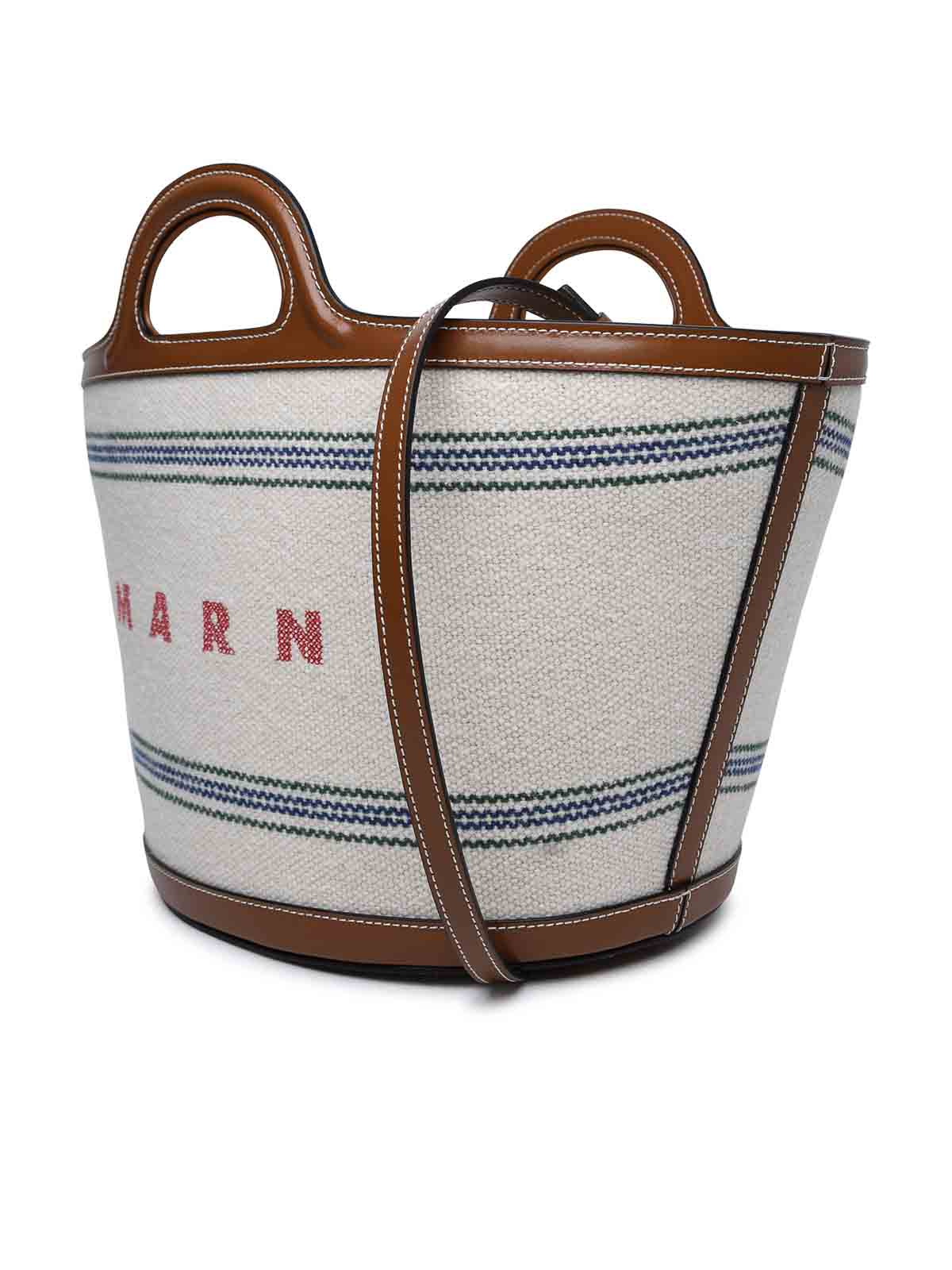 Shop Marni Tropicalia Multicolor Cotton Blend Bag In Multicolour