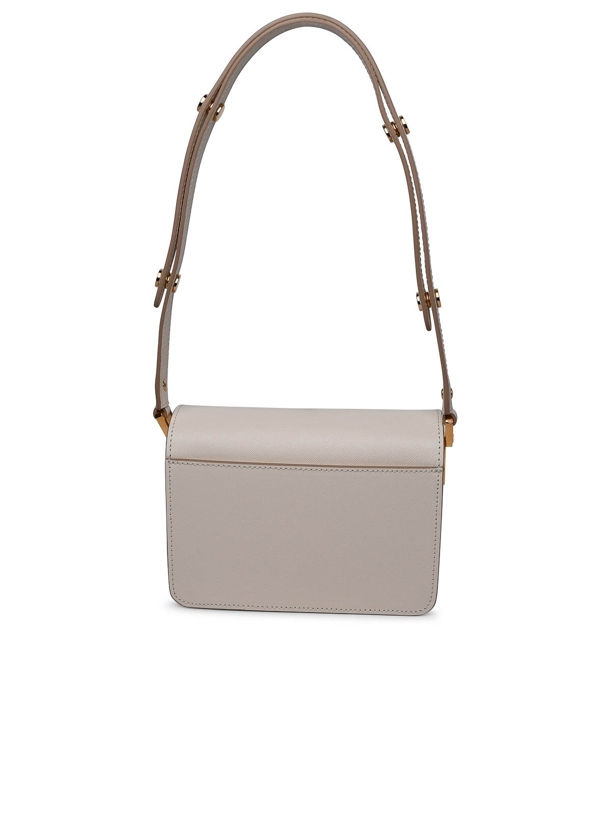 Shop Marni Ivory Leather Bag In Cream