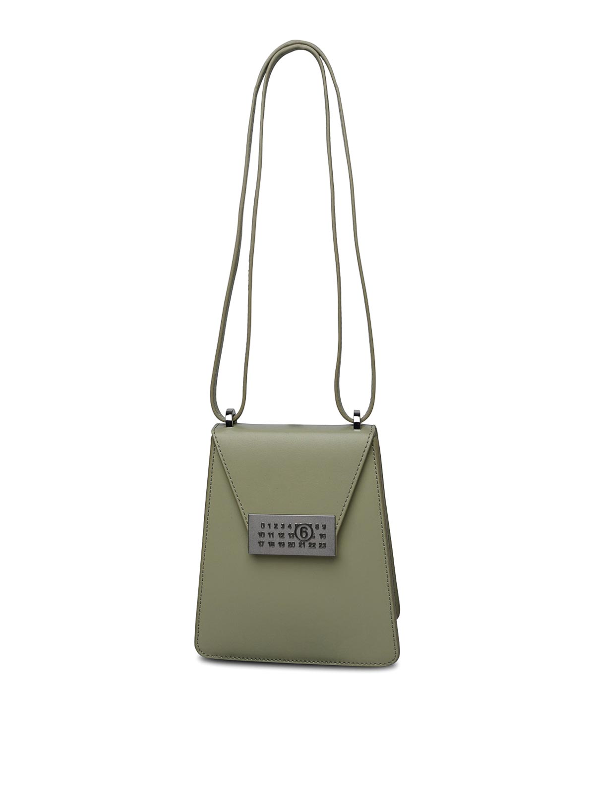 Shop Mm6 Maison Margiela Green Leather Bag