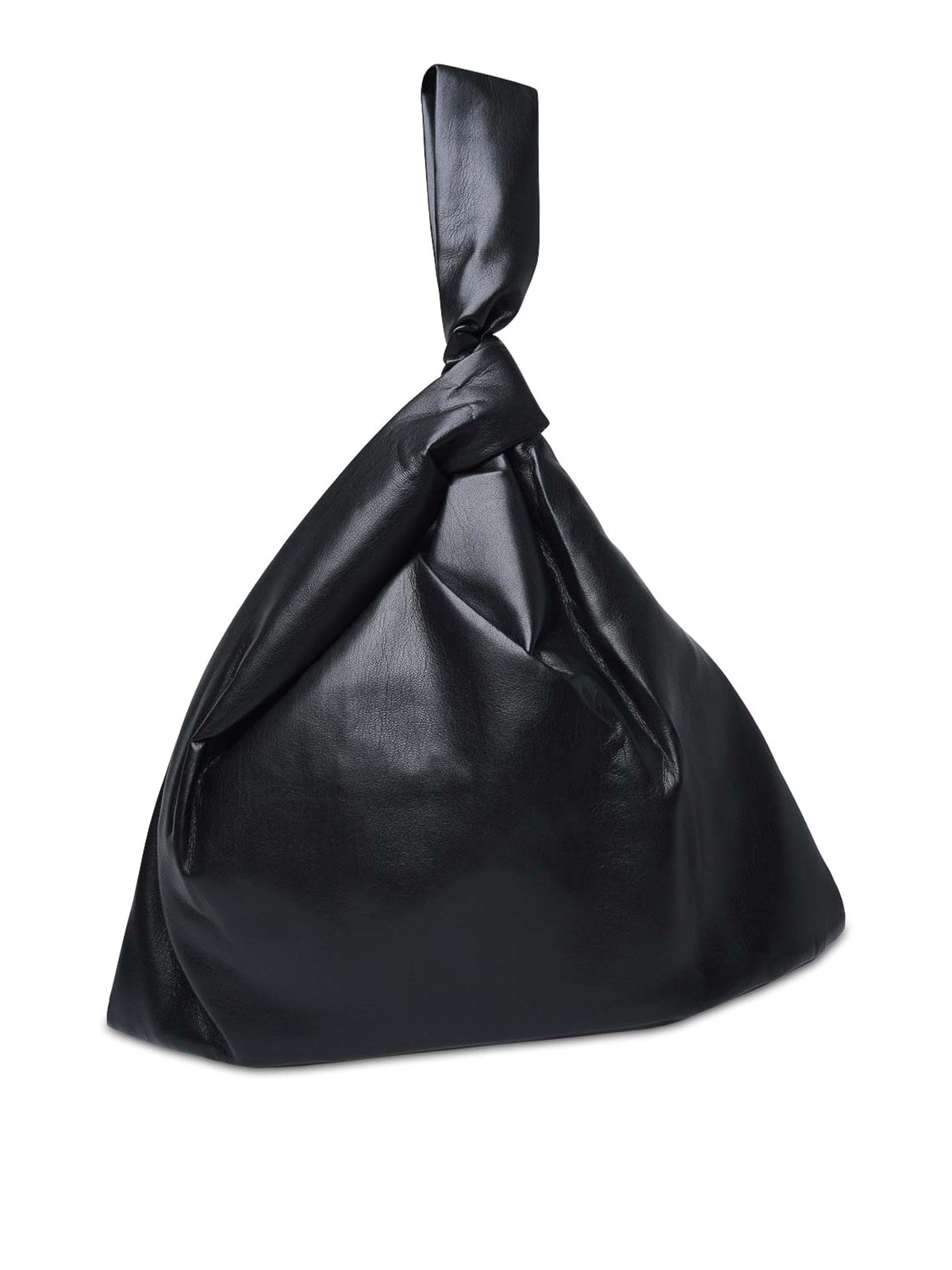 Shop Nanushka Large  Black Vegan Leather Bag