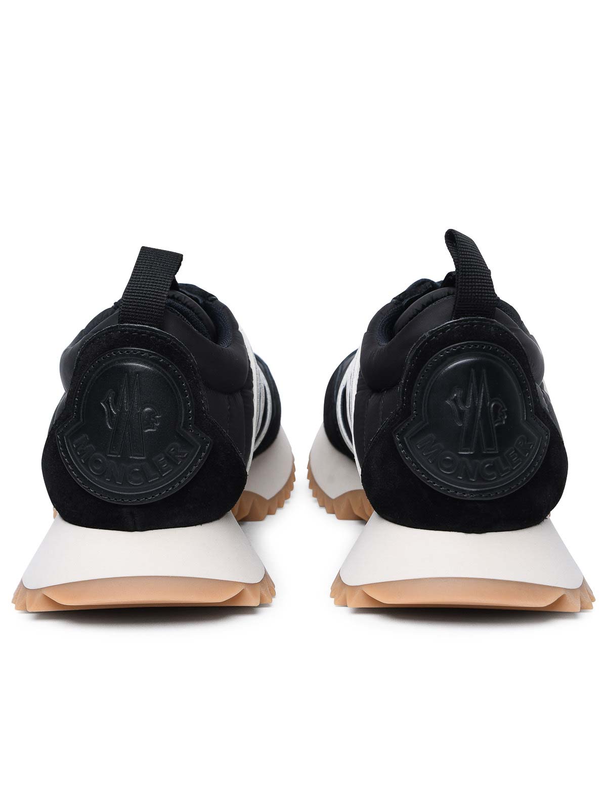 Shop Moncler Pacey Black Polyaide Sneakers