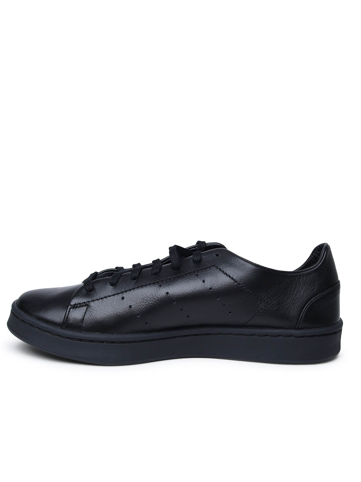 Shop Y-3 Black Leather Sneakers