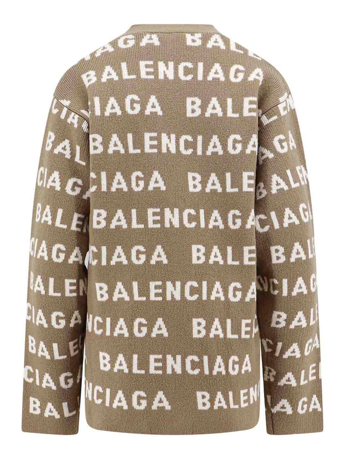 Shop Balenciaga Cárdigan - Beis In Beige