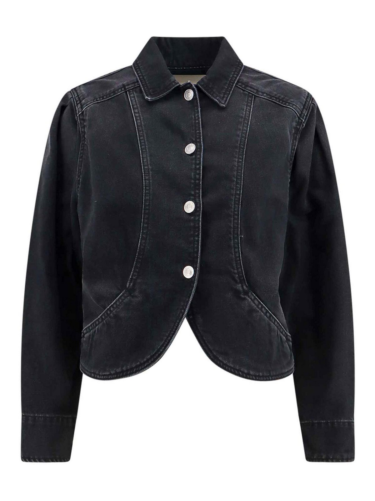 Isabel Marant Valettte Denim Jacket In Black