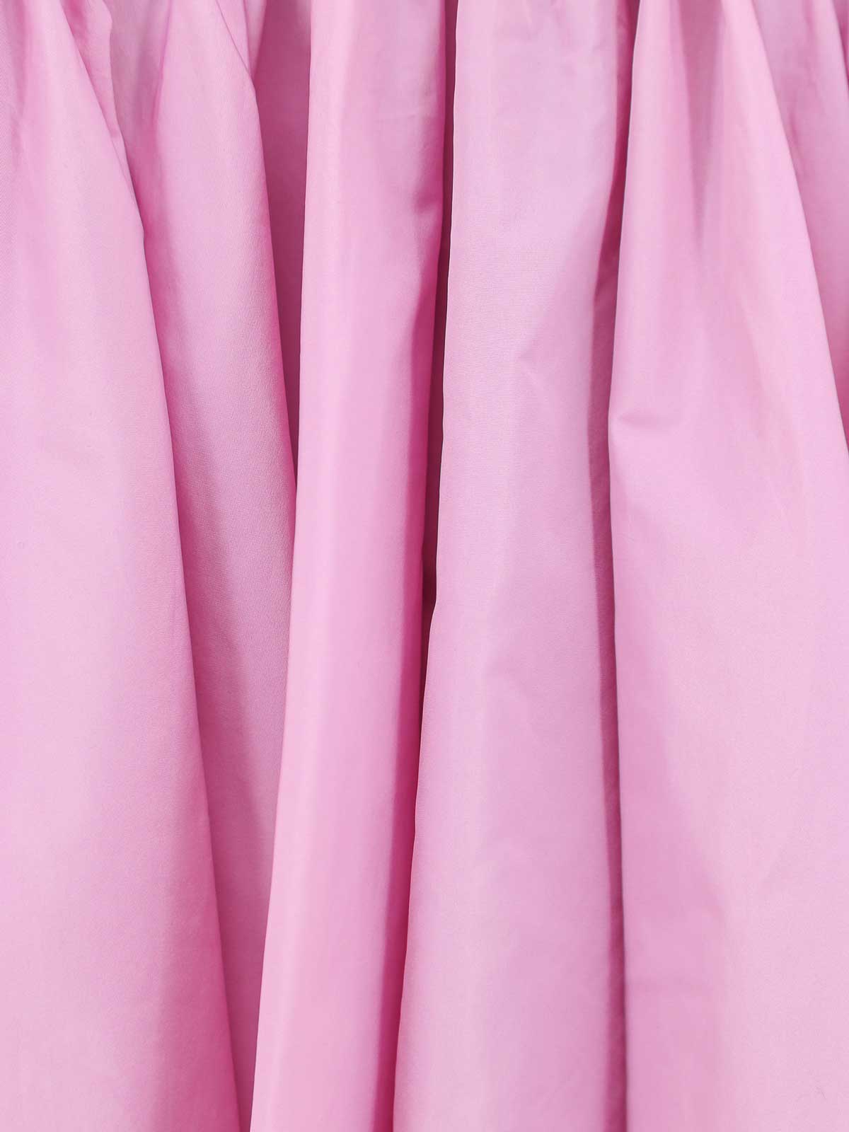 Shop Pinko Taffeta Dress With Mesh Inserts In Nude & Neutrals