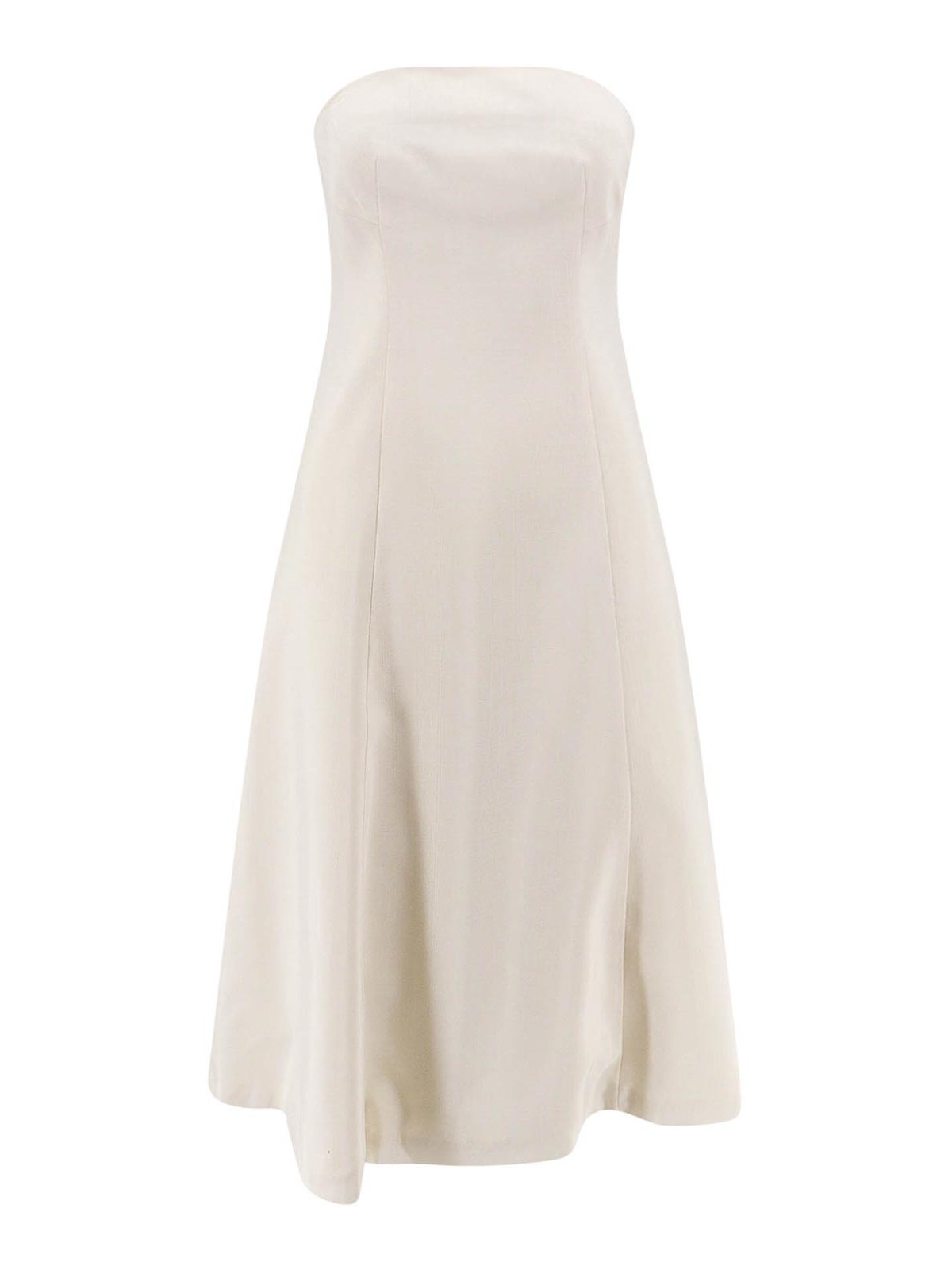 Shop Semicouture Viscose Dress In White