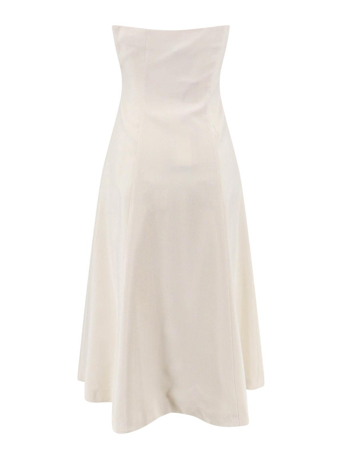 Shop Semicouture Viscose Dress In White
