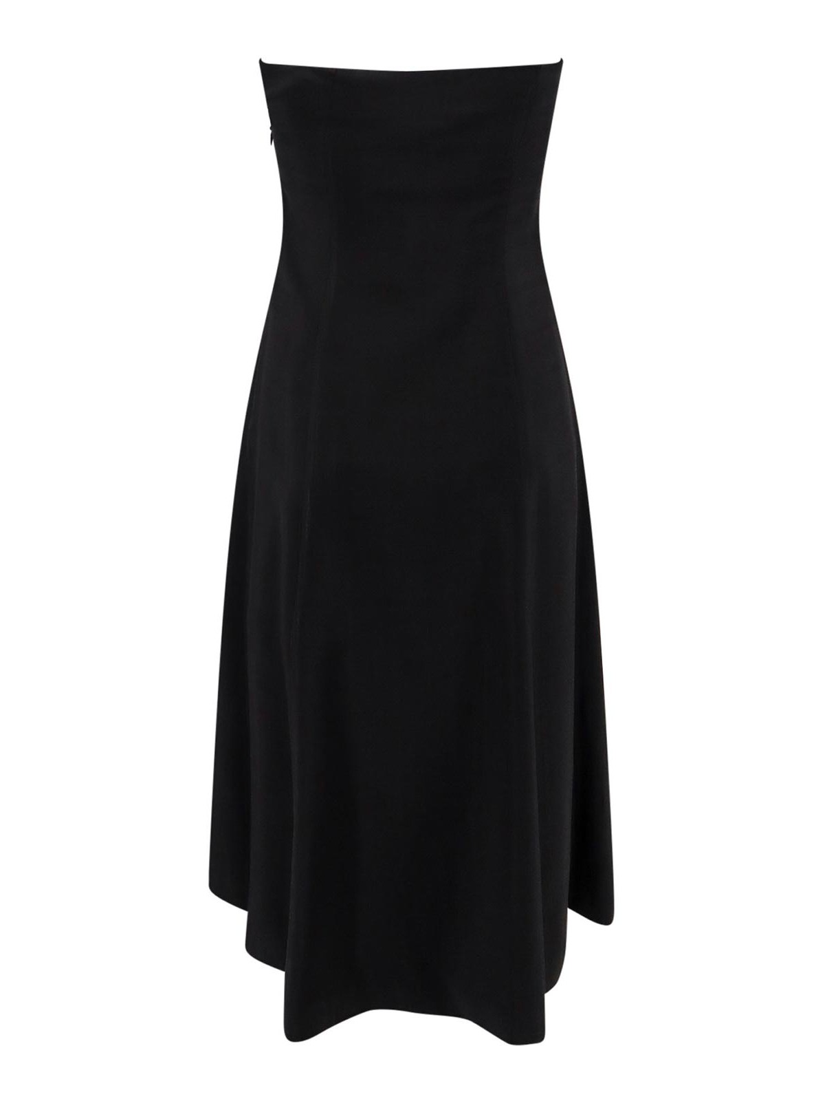 Shop Semicouture Viscose Dress In Black