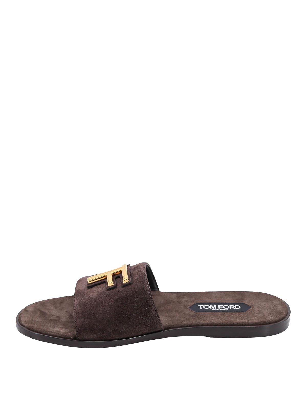 Shop Tom Ford Suede Sandals In Brown