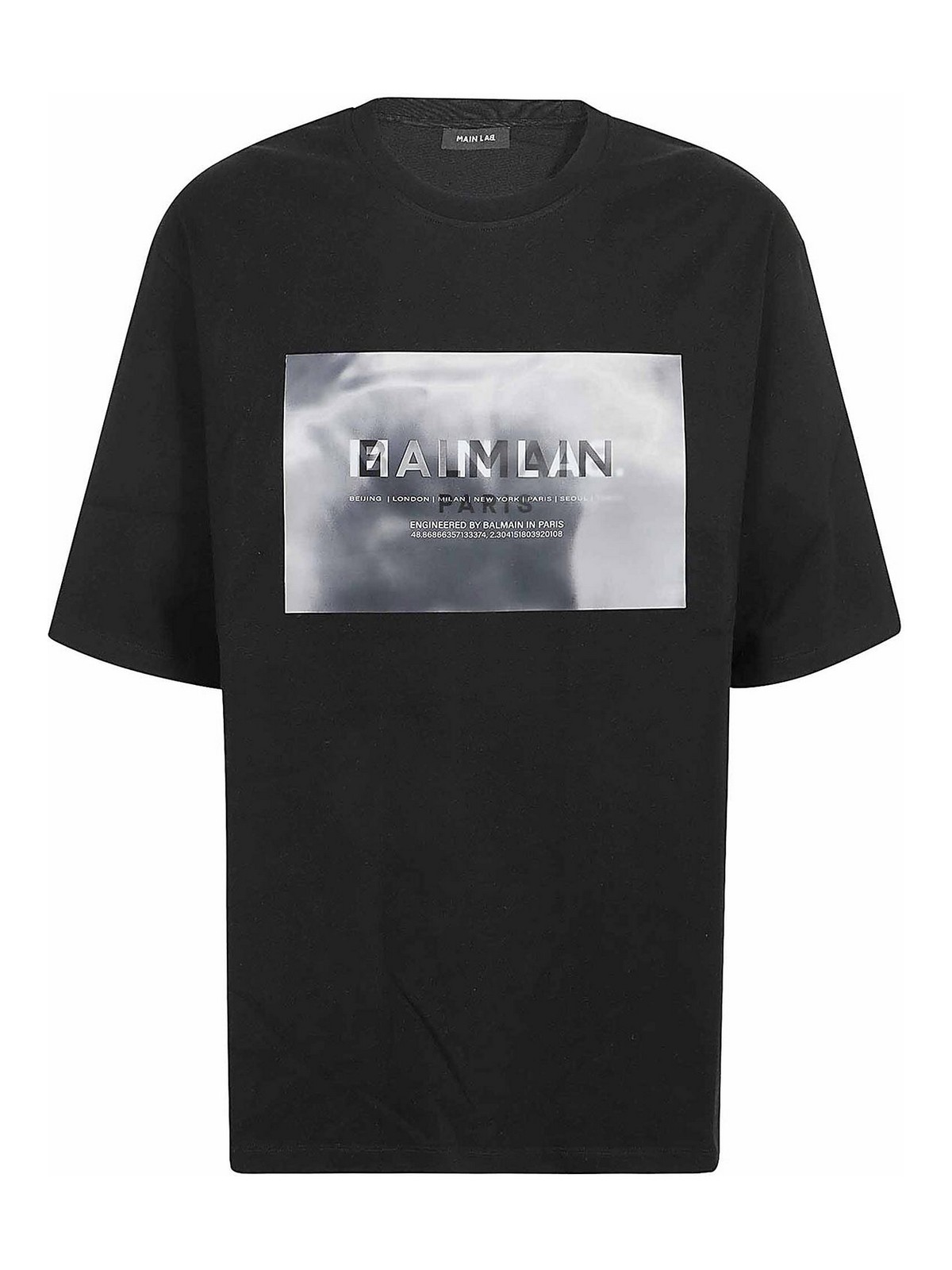 BALMAIN MAIN LAB - HOLOGRAPHIC T-SHIRT