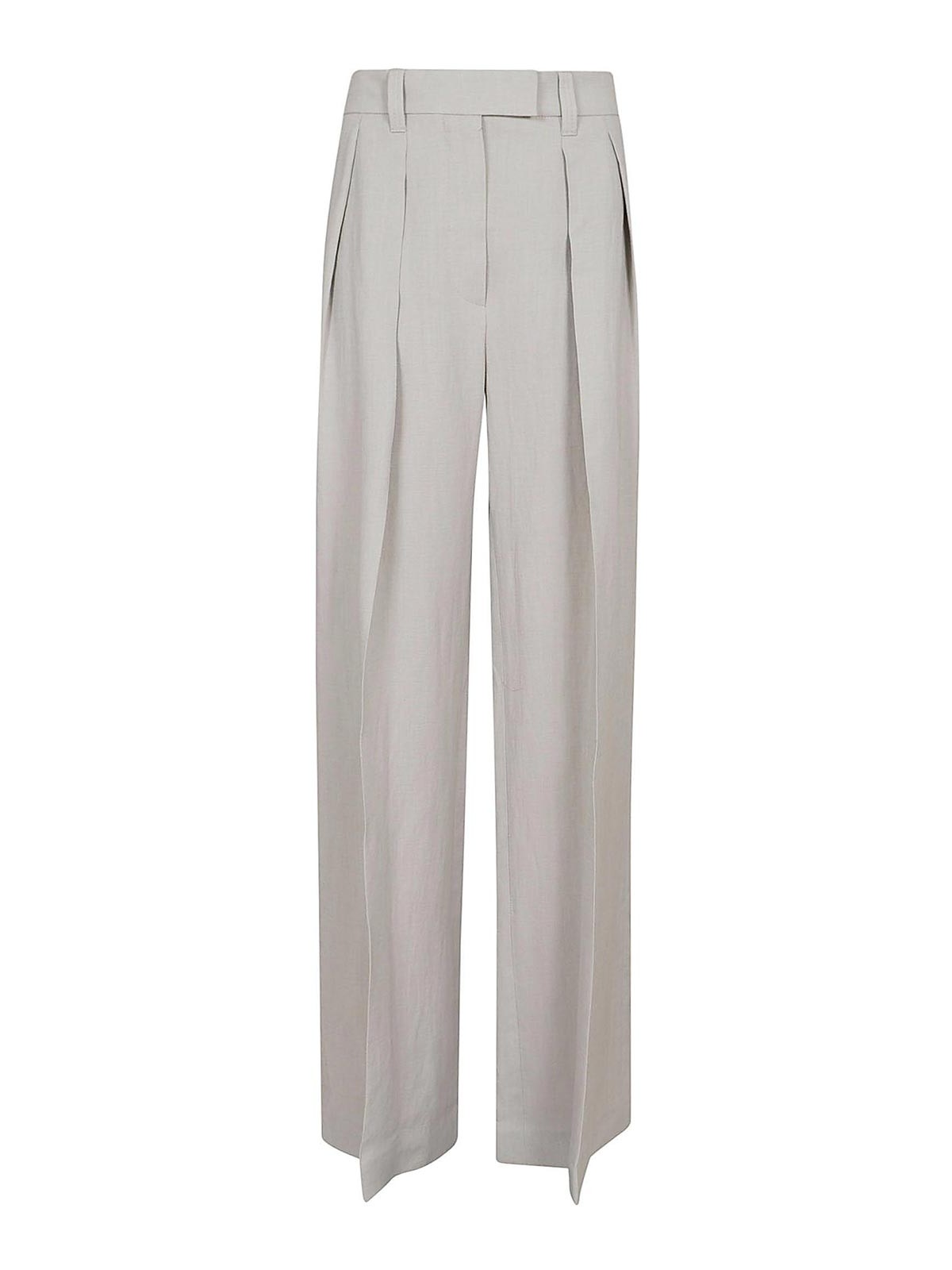 Shop Brunello Cucinelli Tailored Pants In Light Grey
