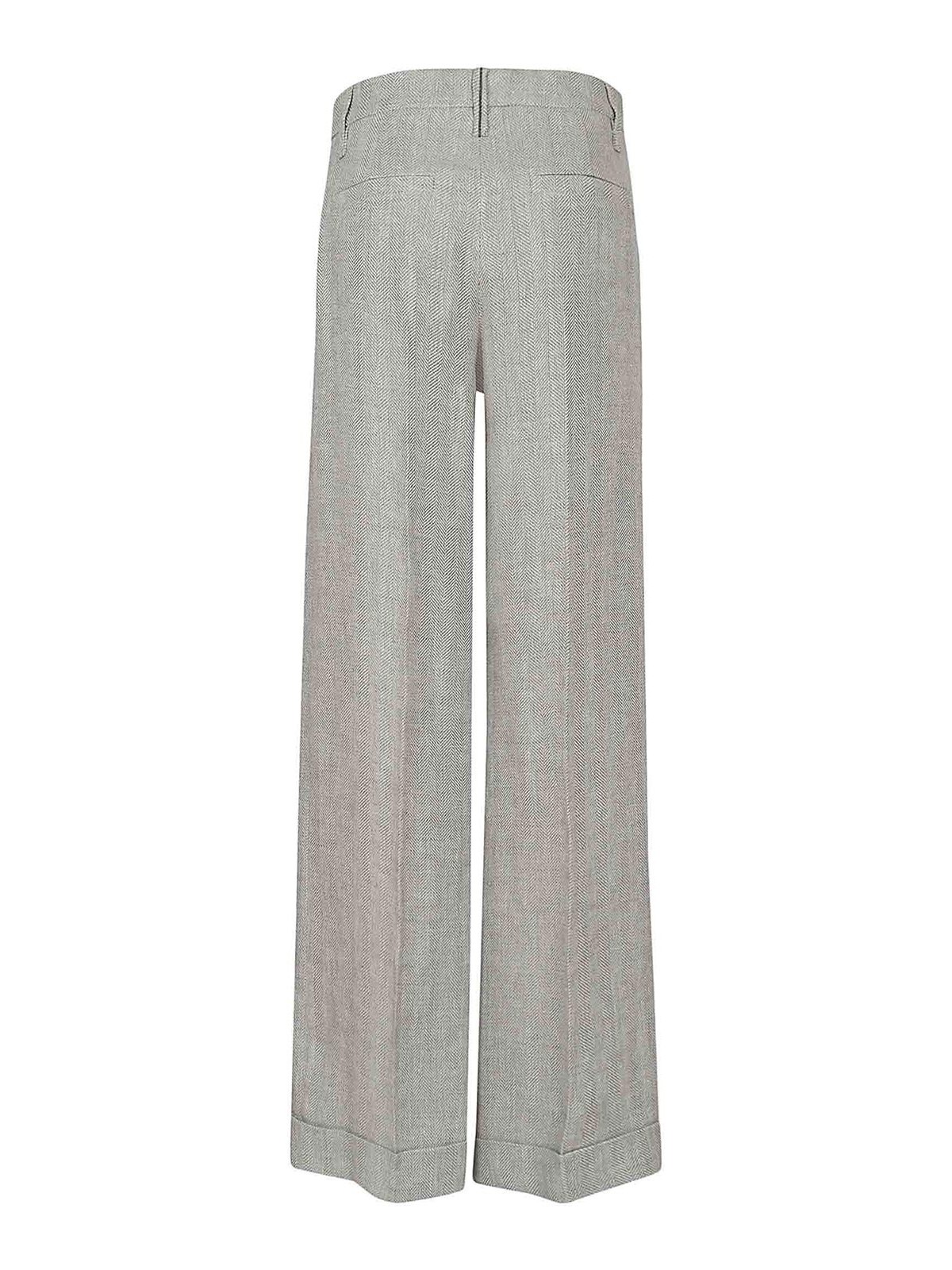 Shop Brunello Cucinelli Tailored Pants In Light Grey
