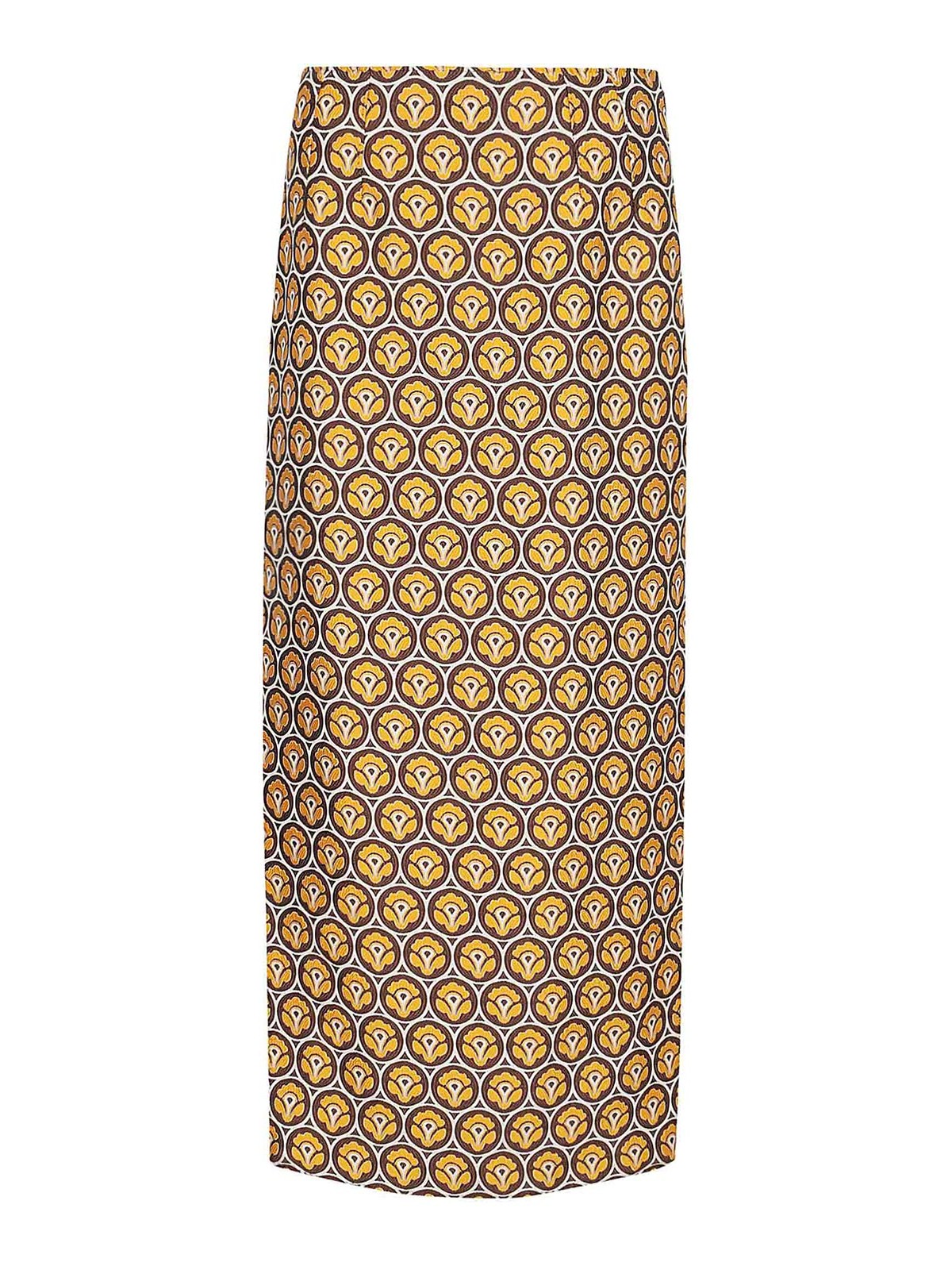 Shop Etro Long Skirts Woman In Multicolour