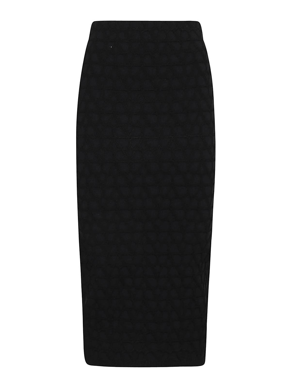 Shop Valentino Toile Iconographe Knit Skirt In Black