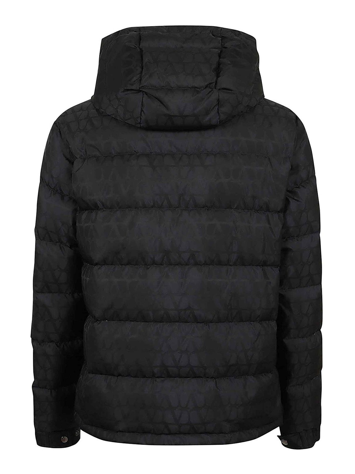 Shop Valentino Toile Iconographe Padded Jacket In Black