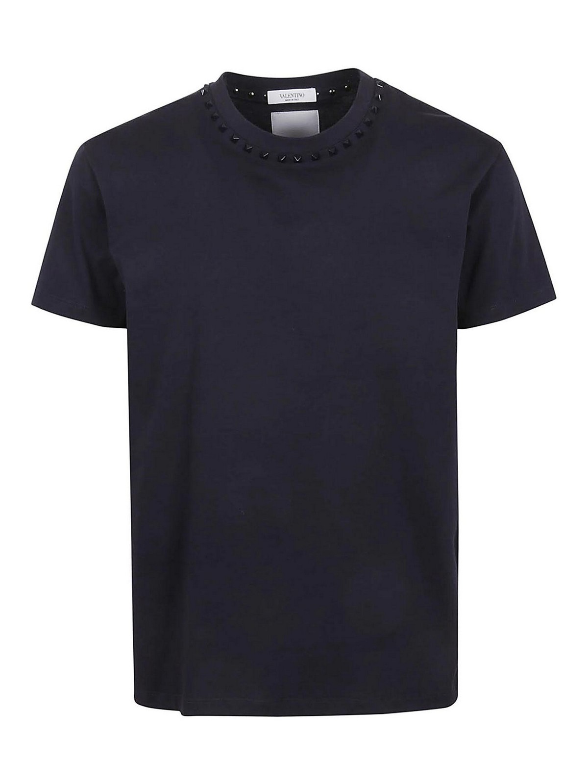 Shop Valentino Camiseta - Azul Oscuro In Dark Blue