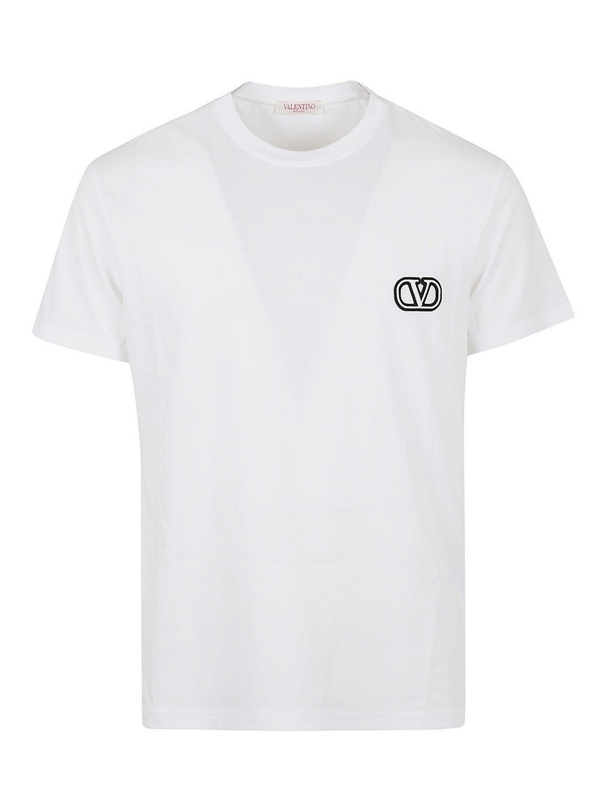 Shop Valentino T-shirt Jersey Print Vltn In White